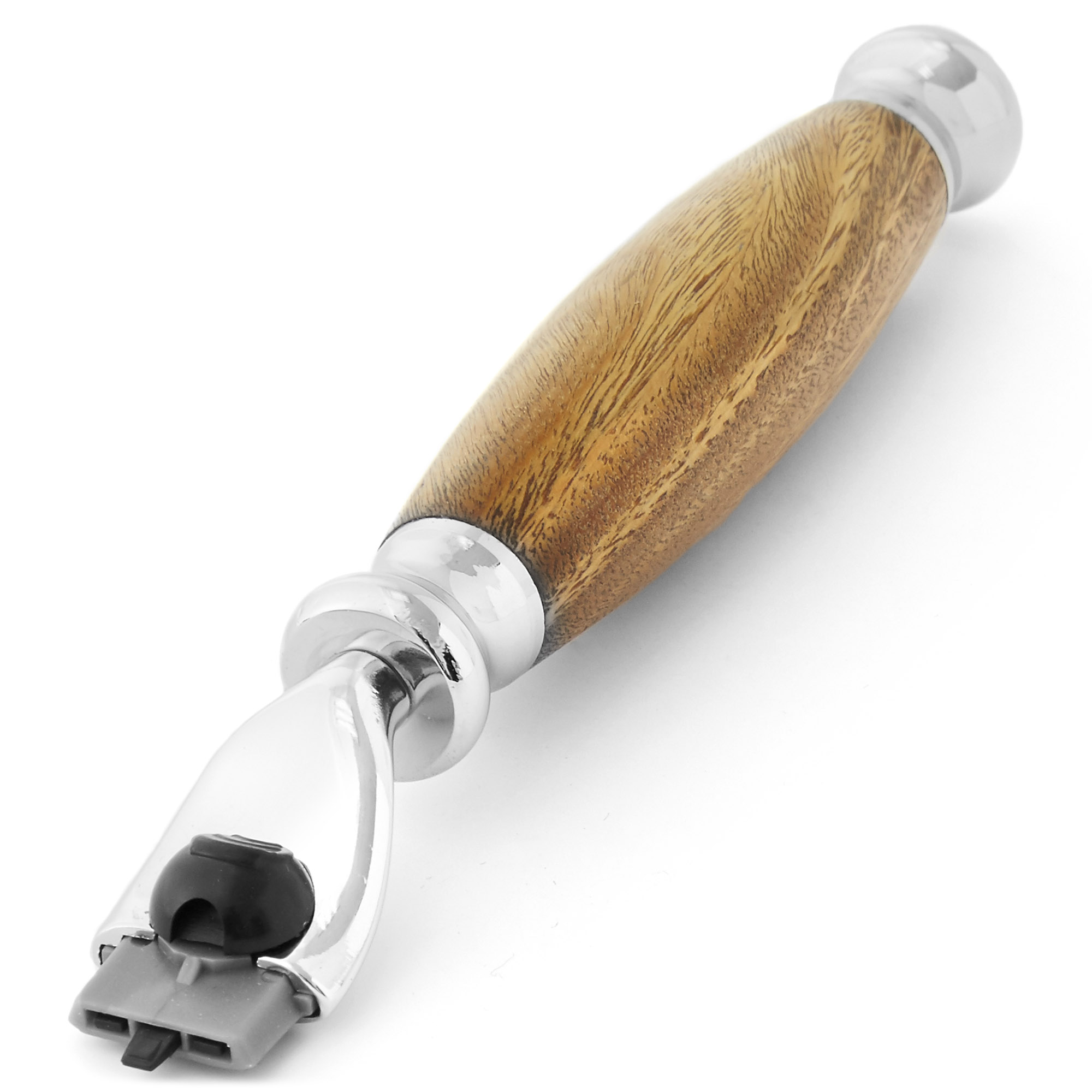 Sandelhouten Scheermes voor wegwerpmesjes - 3