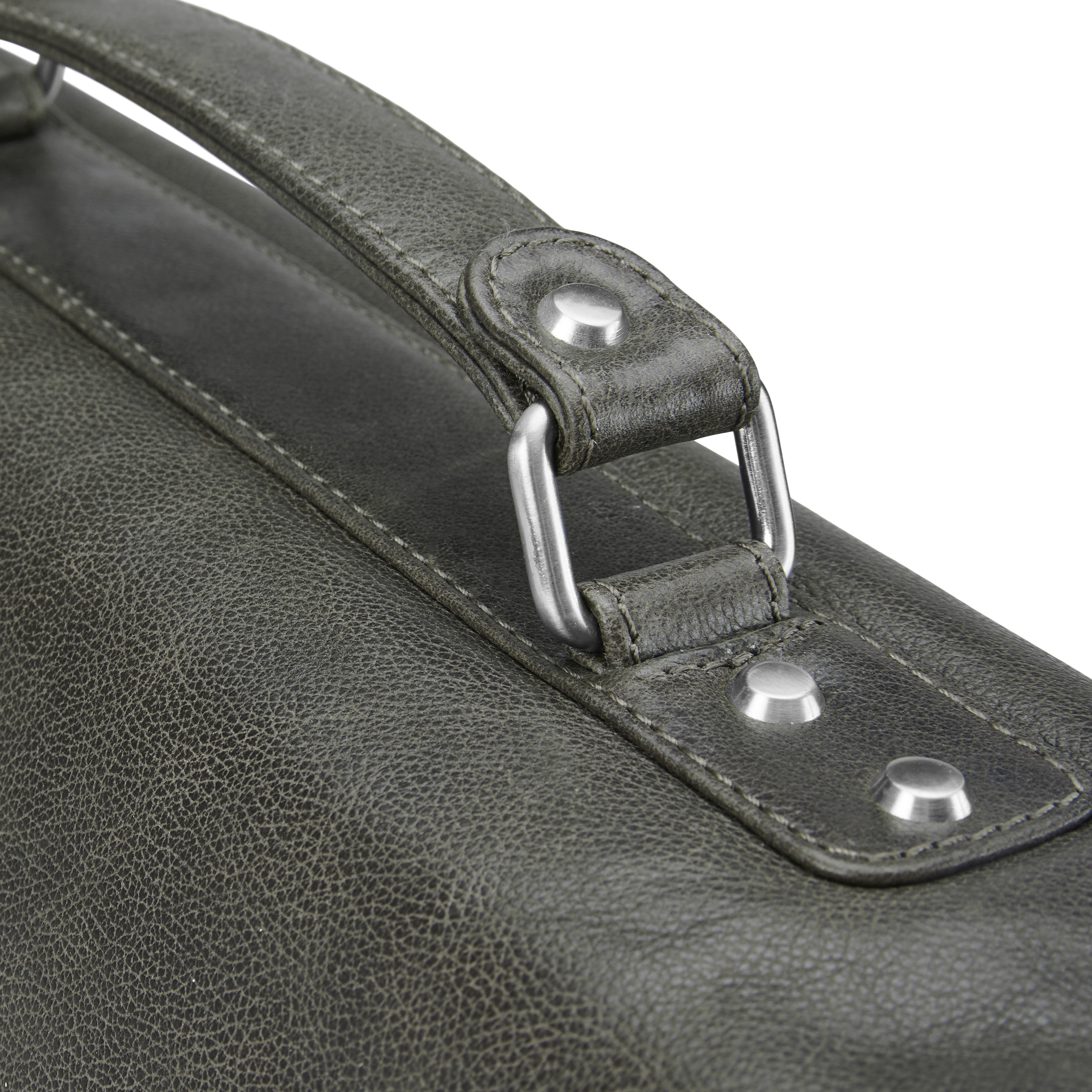 Cartera de cuero gris oscuro lujoso Licio - 7