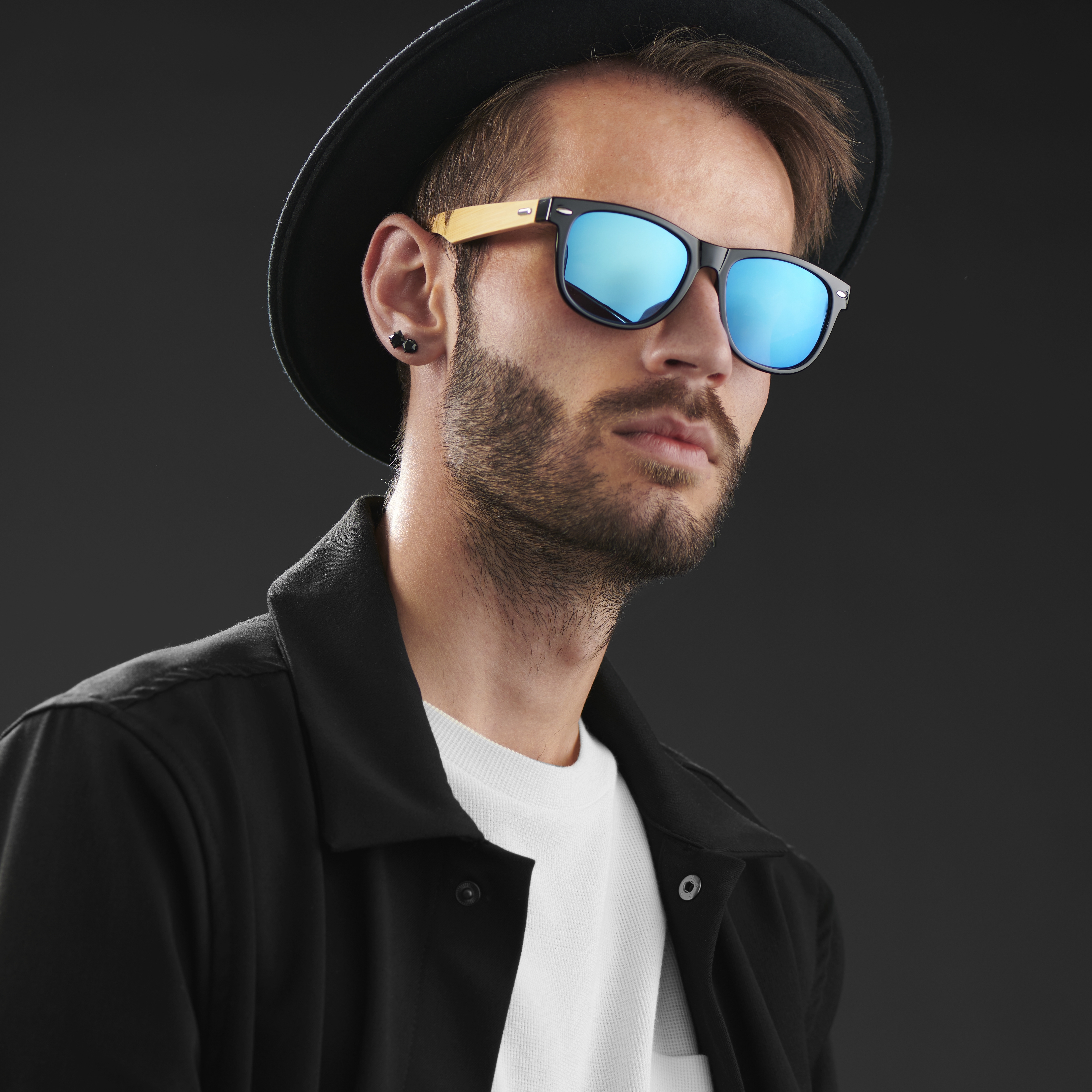 Γυαλιά Ηλίου Ice Blue Bamboo Wood - 5