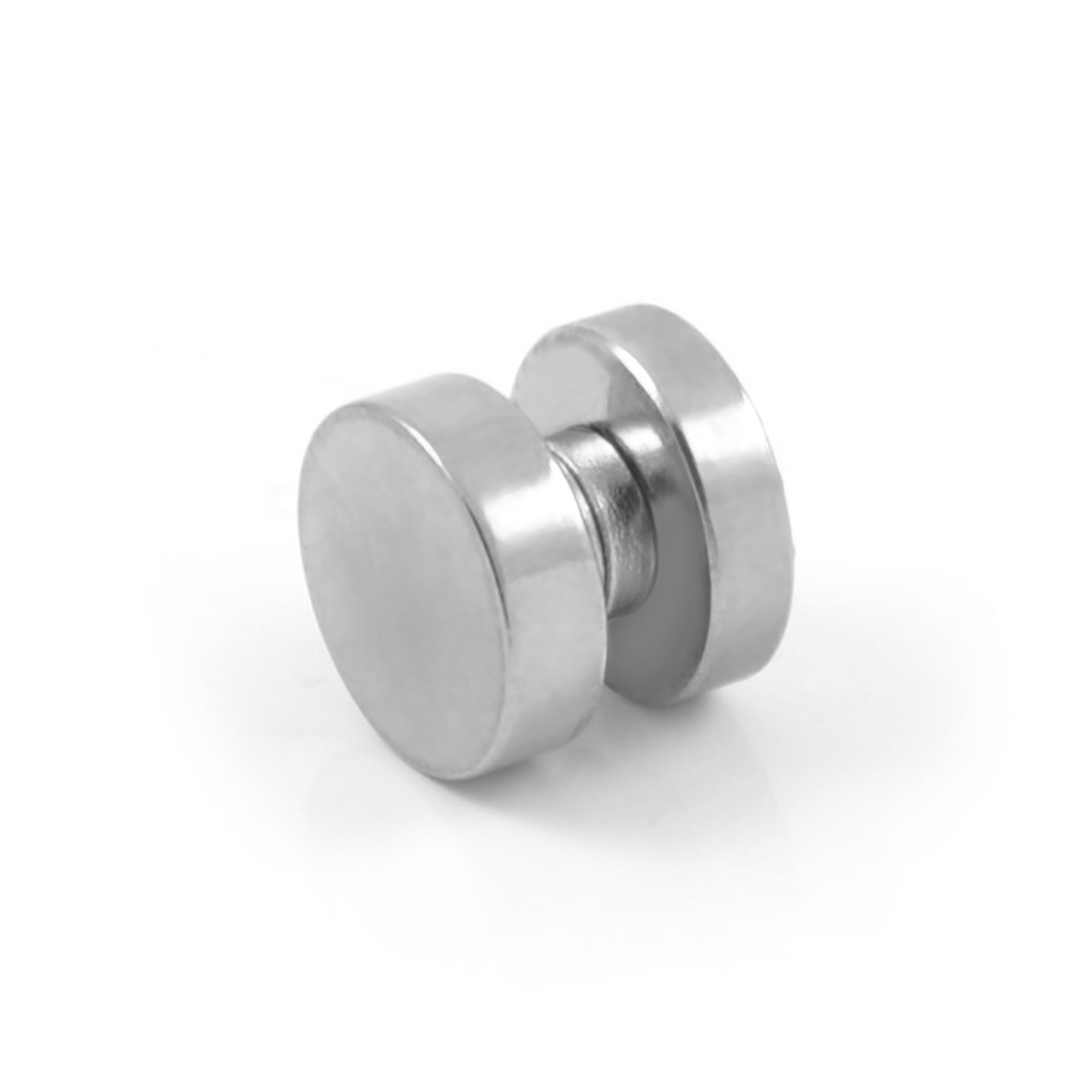 10 mm Blue Round Zirconia Magnetic Earring - 2