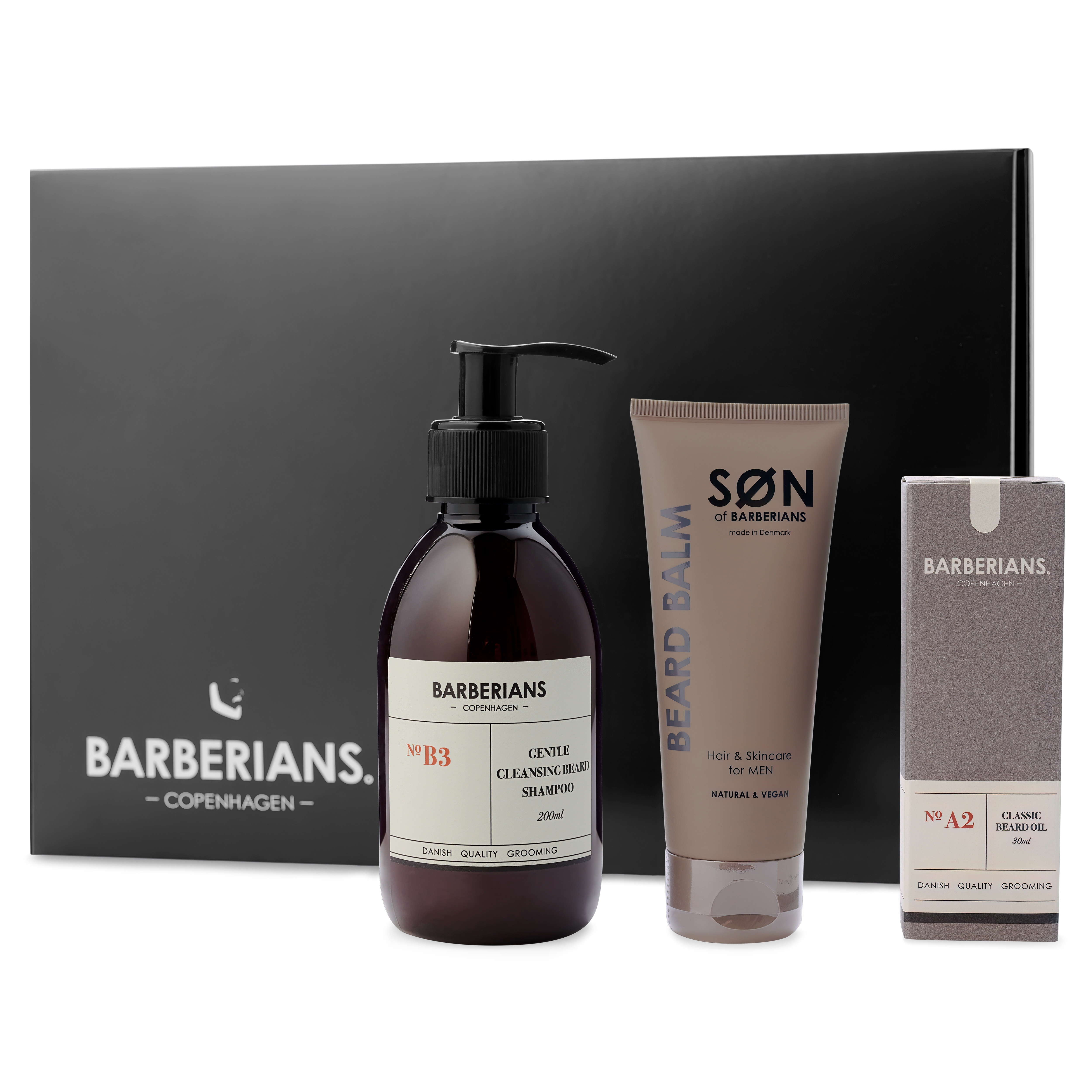 Barberians - Parranhoito Lahjapakkaus | Puhdistava Partashampoo, Partaöljy & Partabalsami - 3