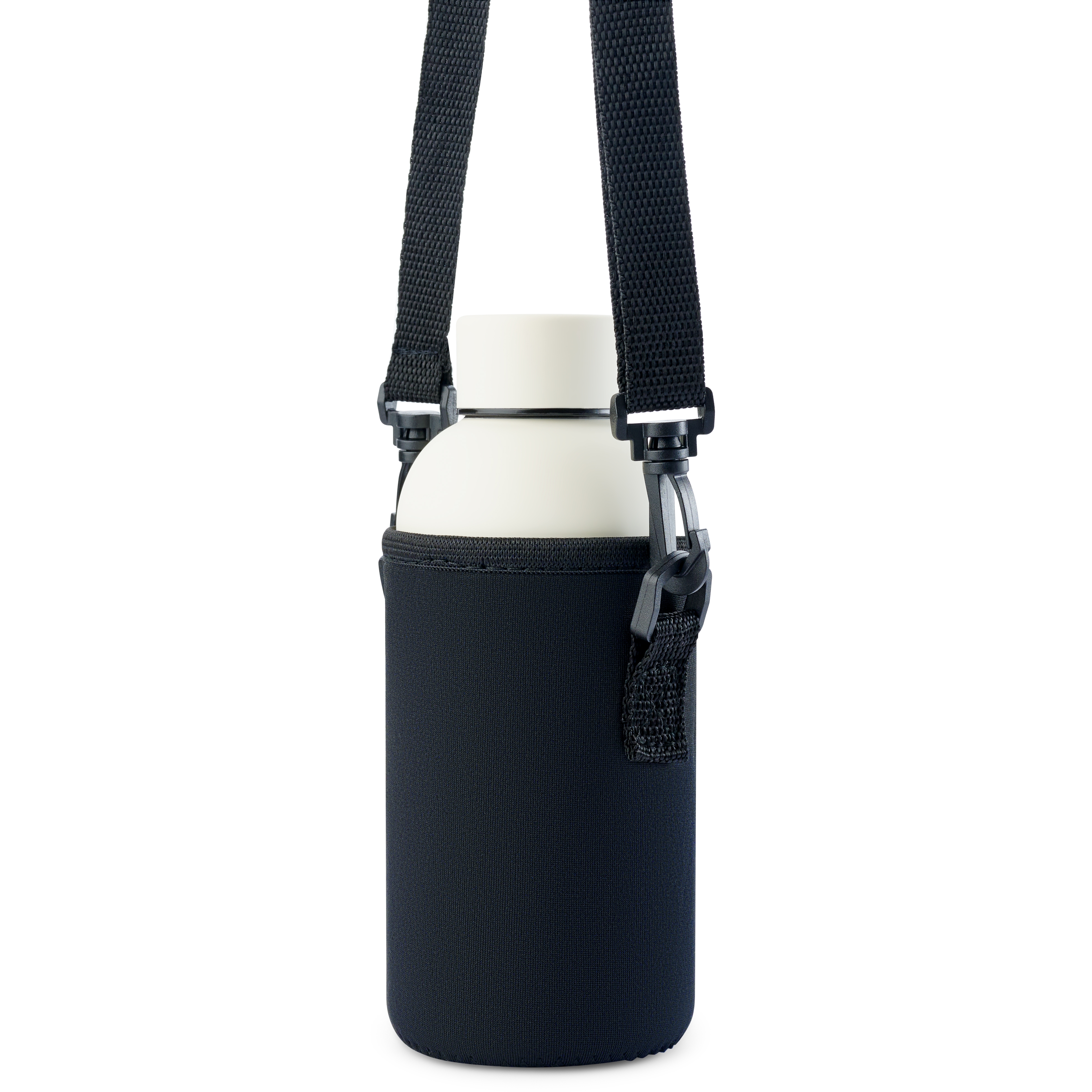 Zwarte Sportieve Neopreen Flessenhouder | 350 ml - 5