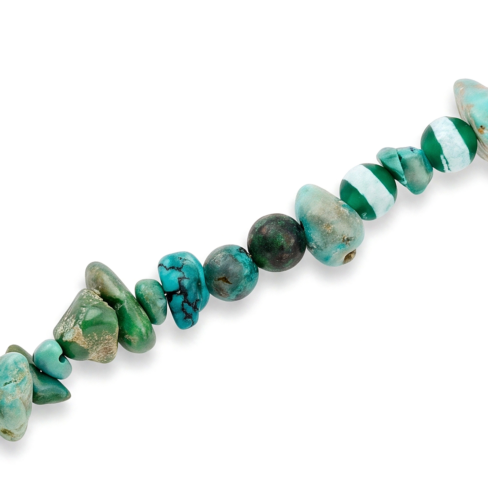 Mediterranean | Collier de perles turquoise avec pendentif soleil - 4