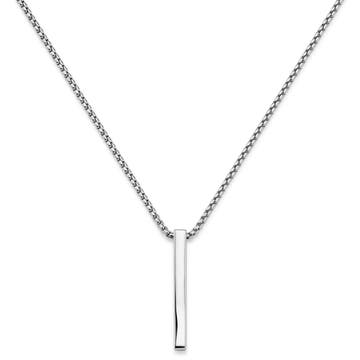 Argentia | Polished 925 Sterling Silver Minimalist Bar Pendant Necklace Argentia | Polished 925 Sterling Silver Minimalist Bar Pendant Necklace