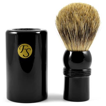 Black Best Badger Travel Shaving Brush