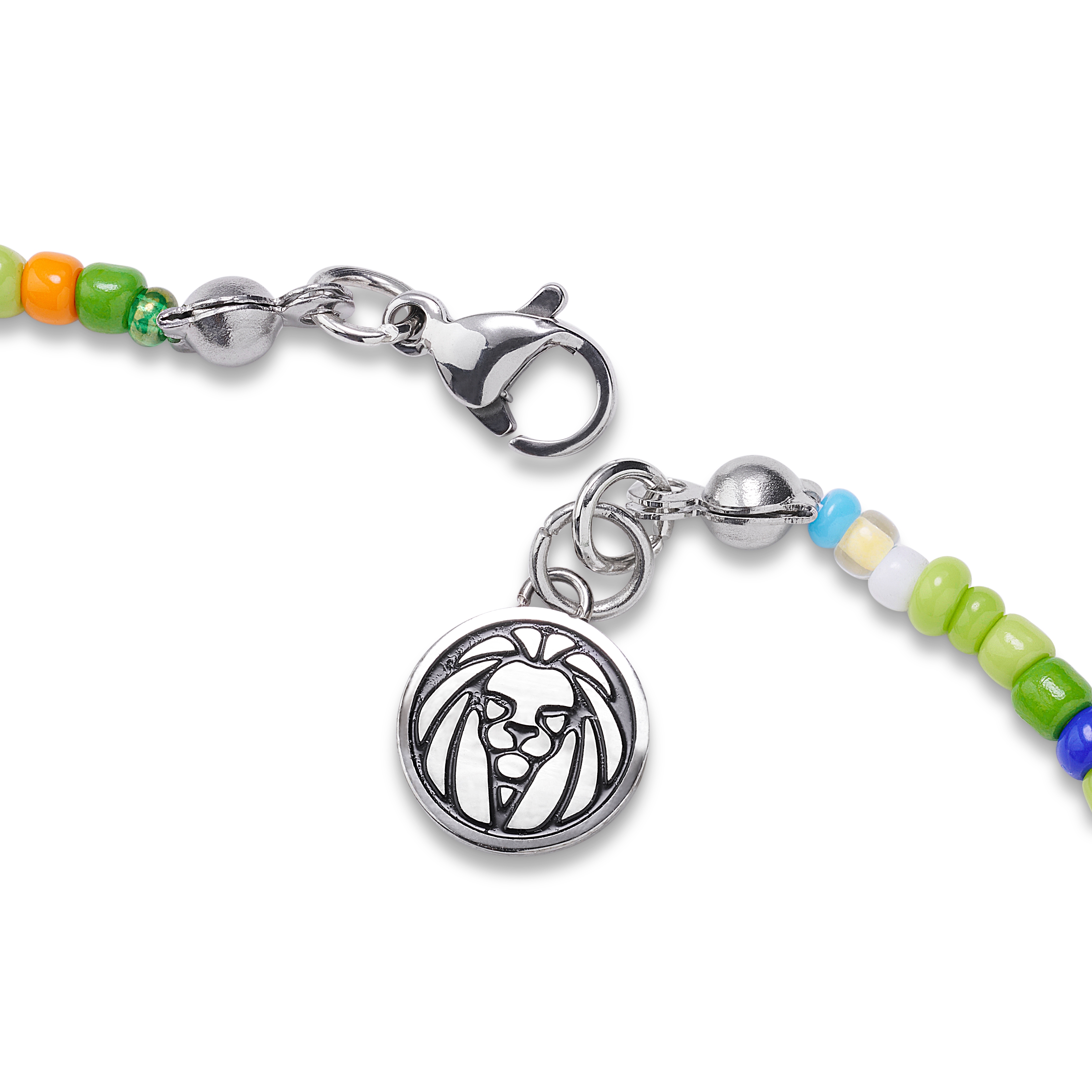 Amalfi | Barevný zelený náhrdelník ze skleněných korálků - 5