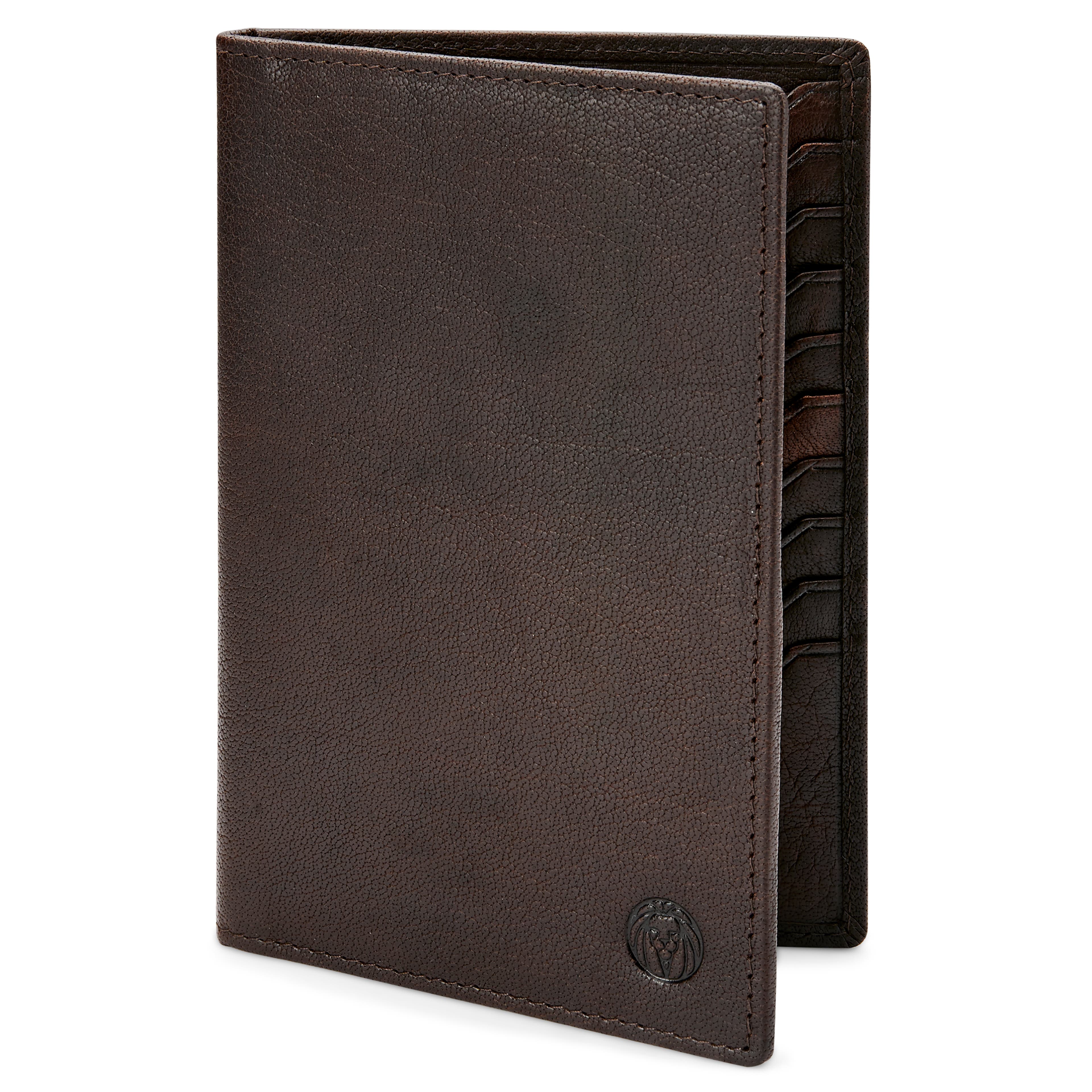 Montreal | Brown Large Leather Card Travel Wallet