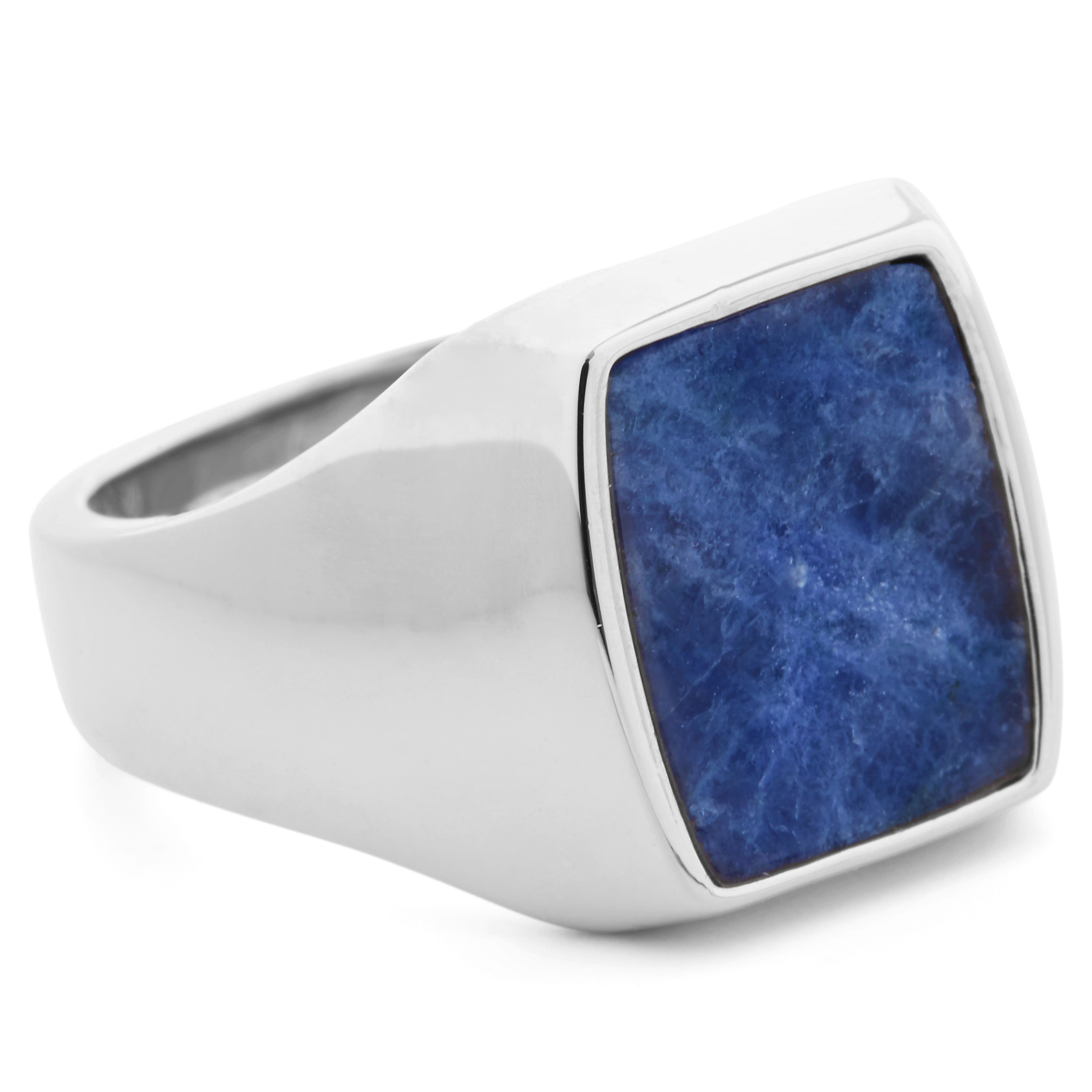 Grote Marina 925 Zilveren Classic Zegelring - 2