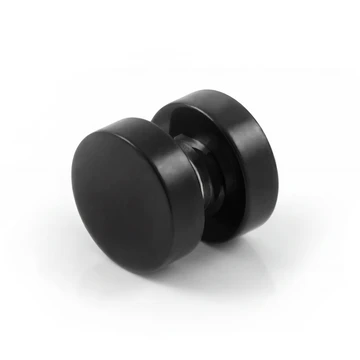 Pendiente negro de imán de 8 mm Pendiente negro de imán de 8 mm
