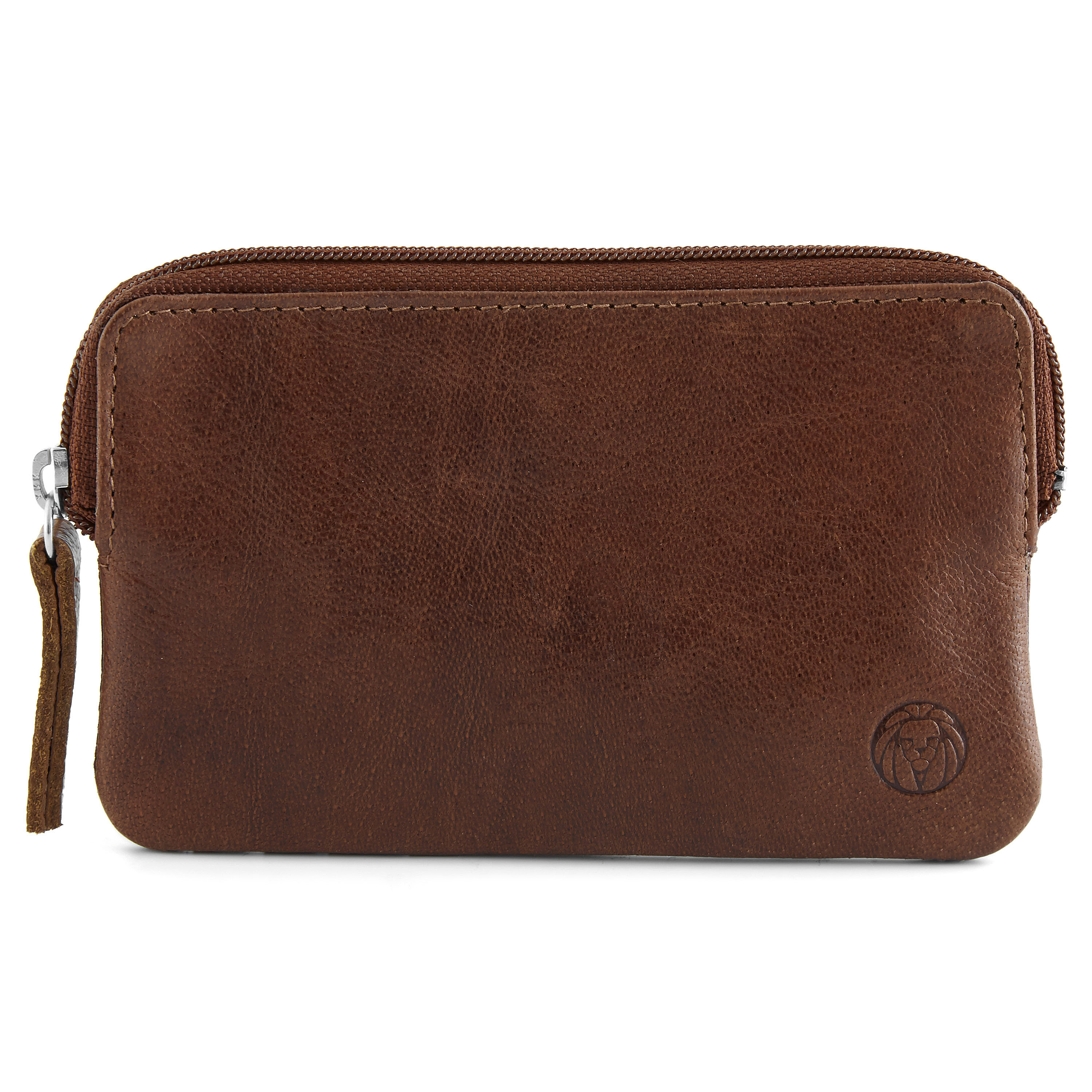 Tankleurige California Leren Portemonnee met Rits - 3