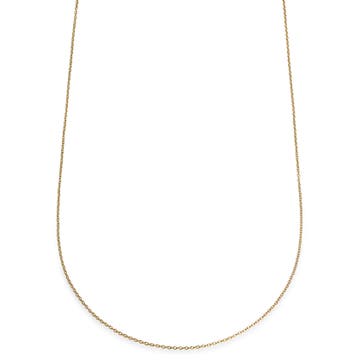 Essentials | 1,5 mm leichte goldfarbene Kabelkette Halskette