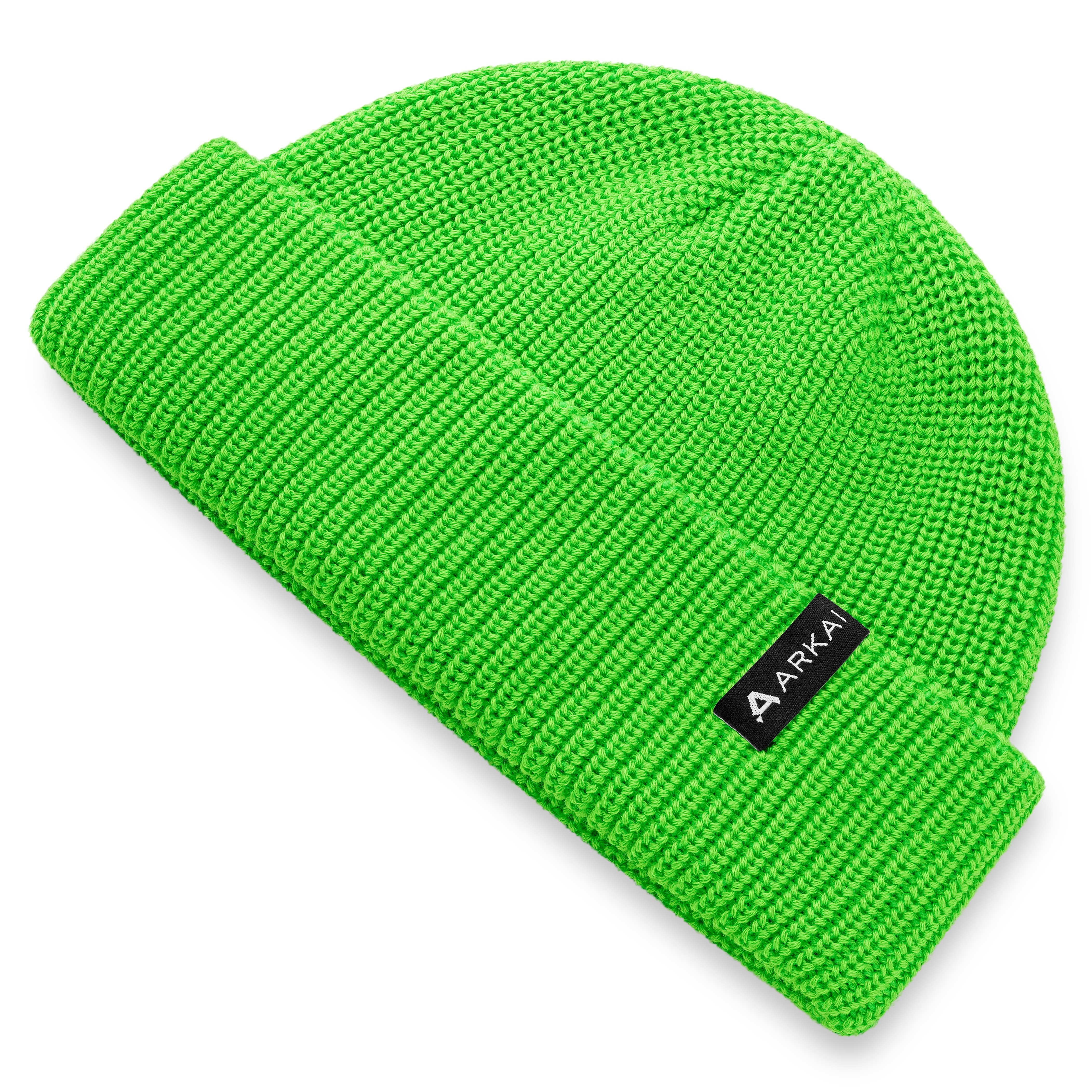 Nordic | Zielona czapka beanie rybacka z poliestru - 5