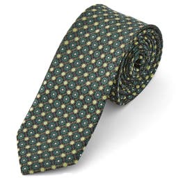 Forest & Light Green Patterned Polyester Tie