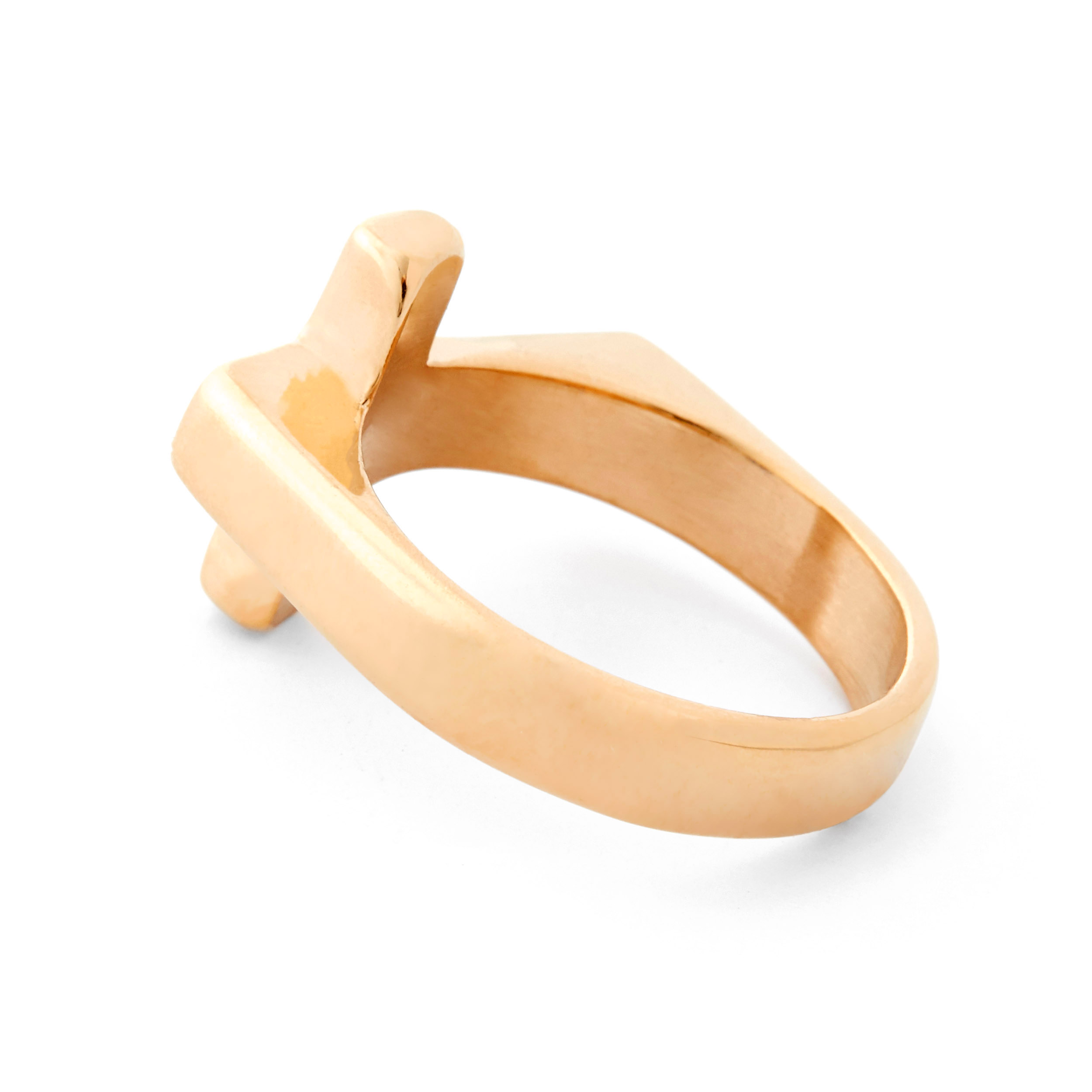 Ροζ Χρυσαφί Δαχτυλίδι Jayden - 4