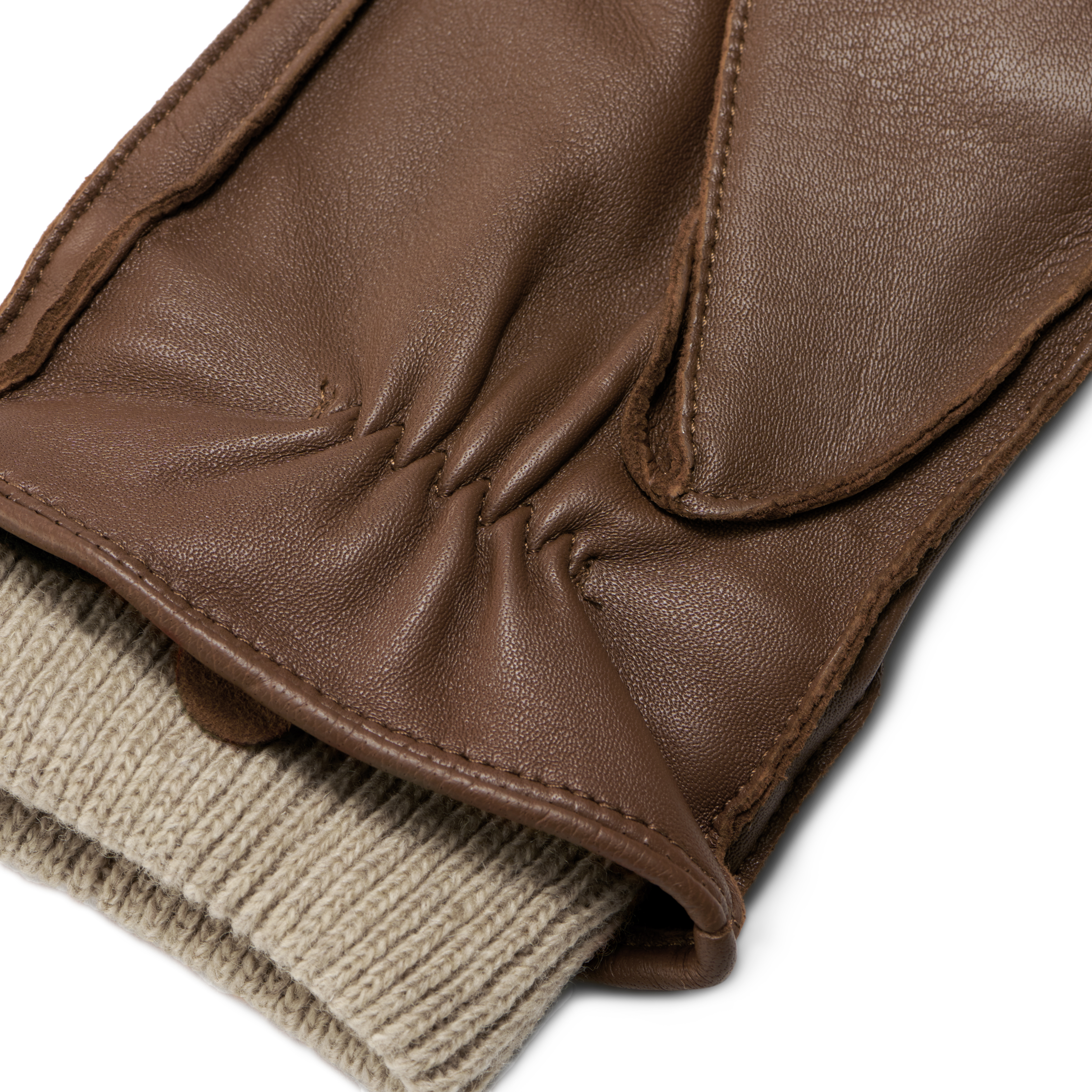 staud brown wells dress Men's Brown Gloves