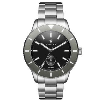 Makalu | Grey Brushed Titanium Dive Watch