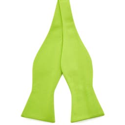 Lime Green Basic Self-Tie Bow Tie