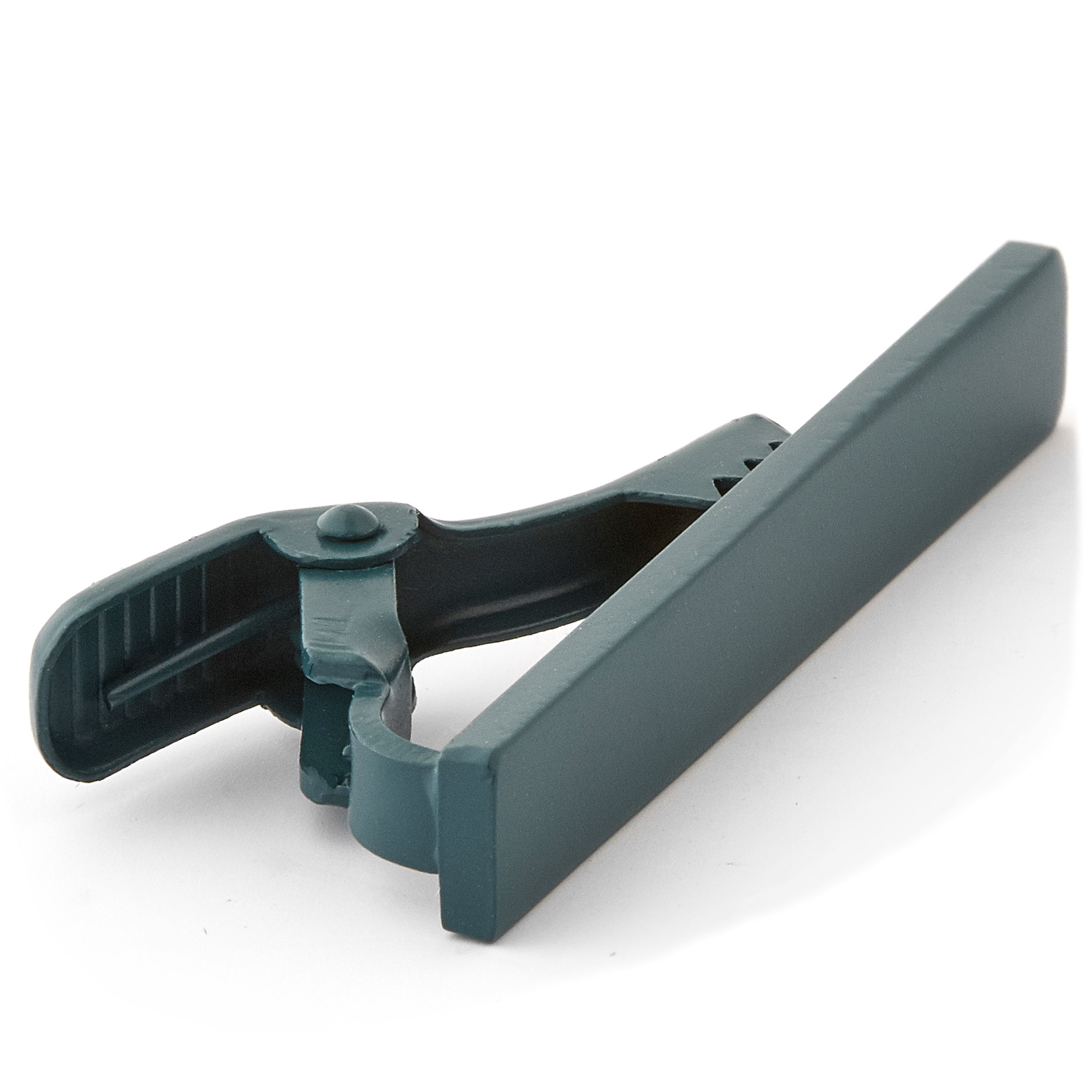 Kurze dunkelgrüne Krawattenklammer - 4