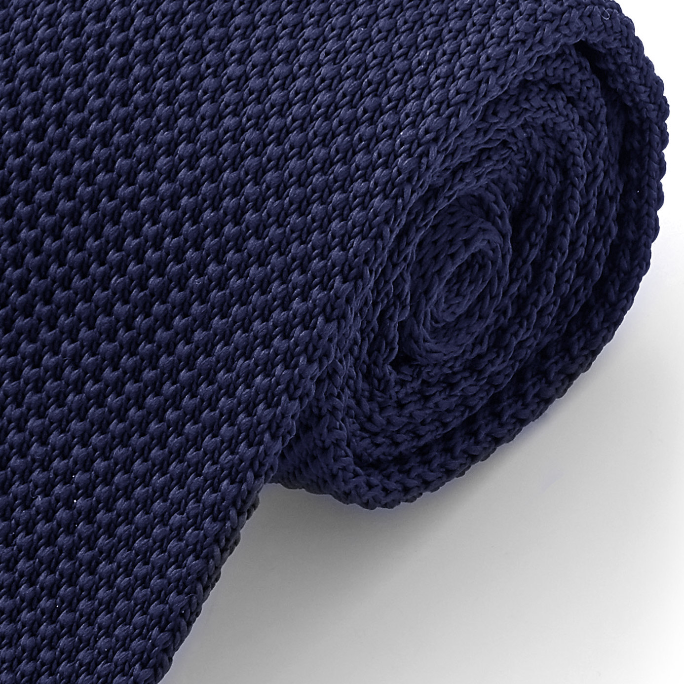 Navy Blue Knitted Tie - 2
