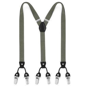 Slim Charcoal Clip-On Suspenders Slim Charcoal Clip-On Suspenders