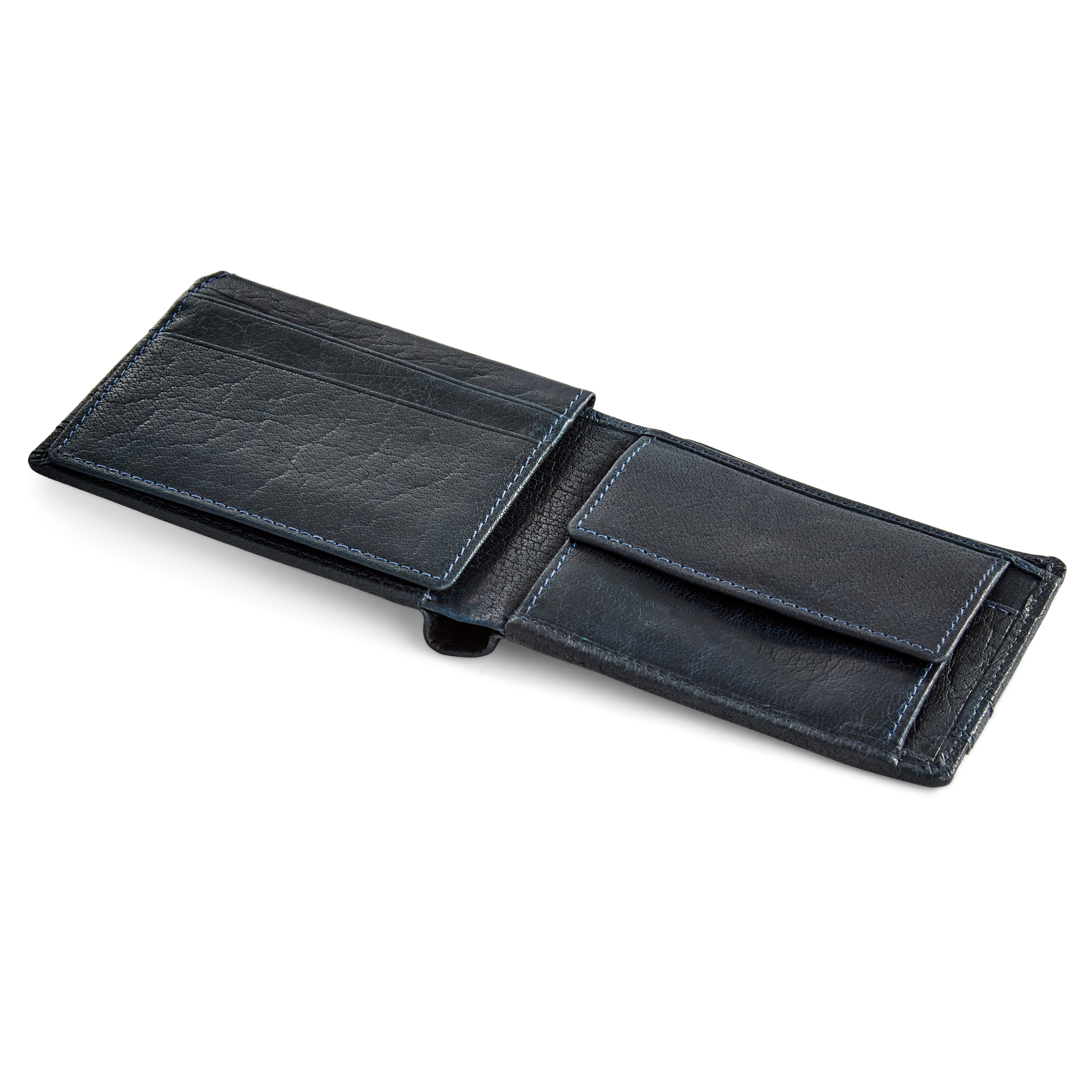 Montreal | Bifold Navy Blue RFID Leather Wallet - 7
