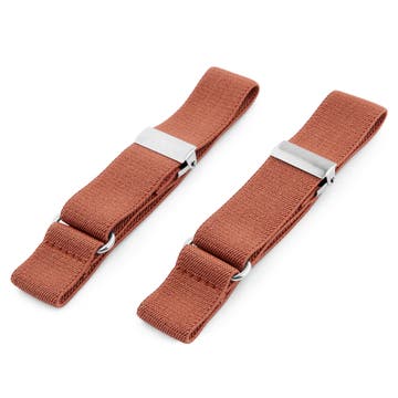 Slim Brown Sleeve Garters Slim Brown Sleeve Garters