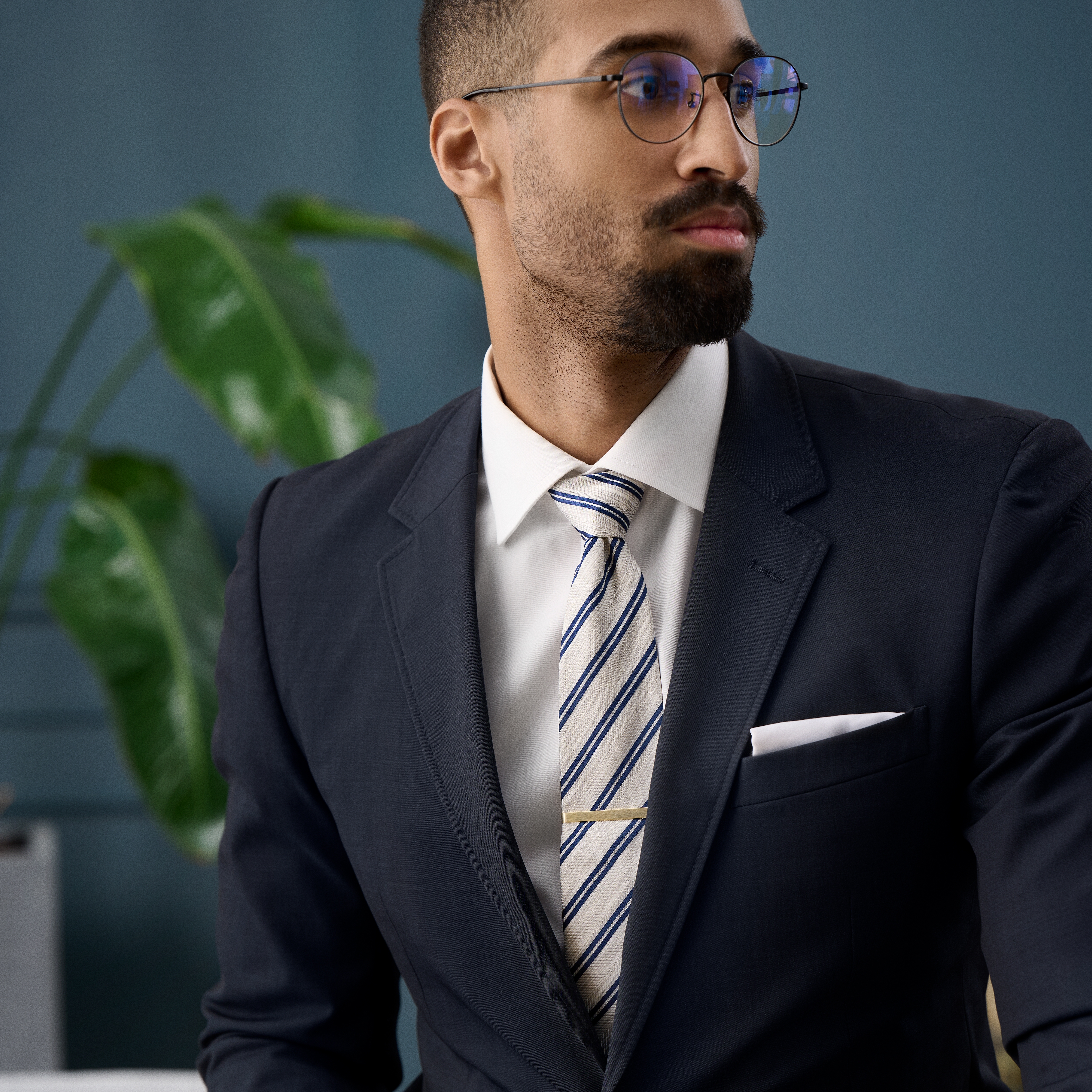 Matt goldfarbene 5.5 cm Krawattenklammer - 4