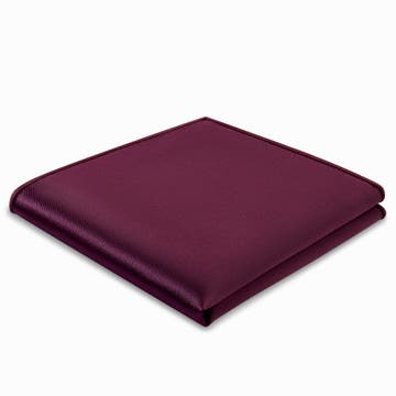 Пурпурночервена сатенена кърпичка за сако