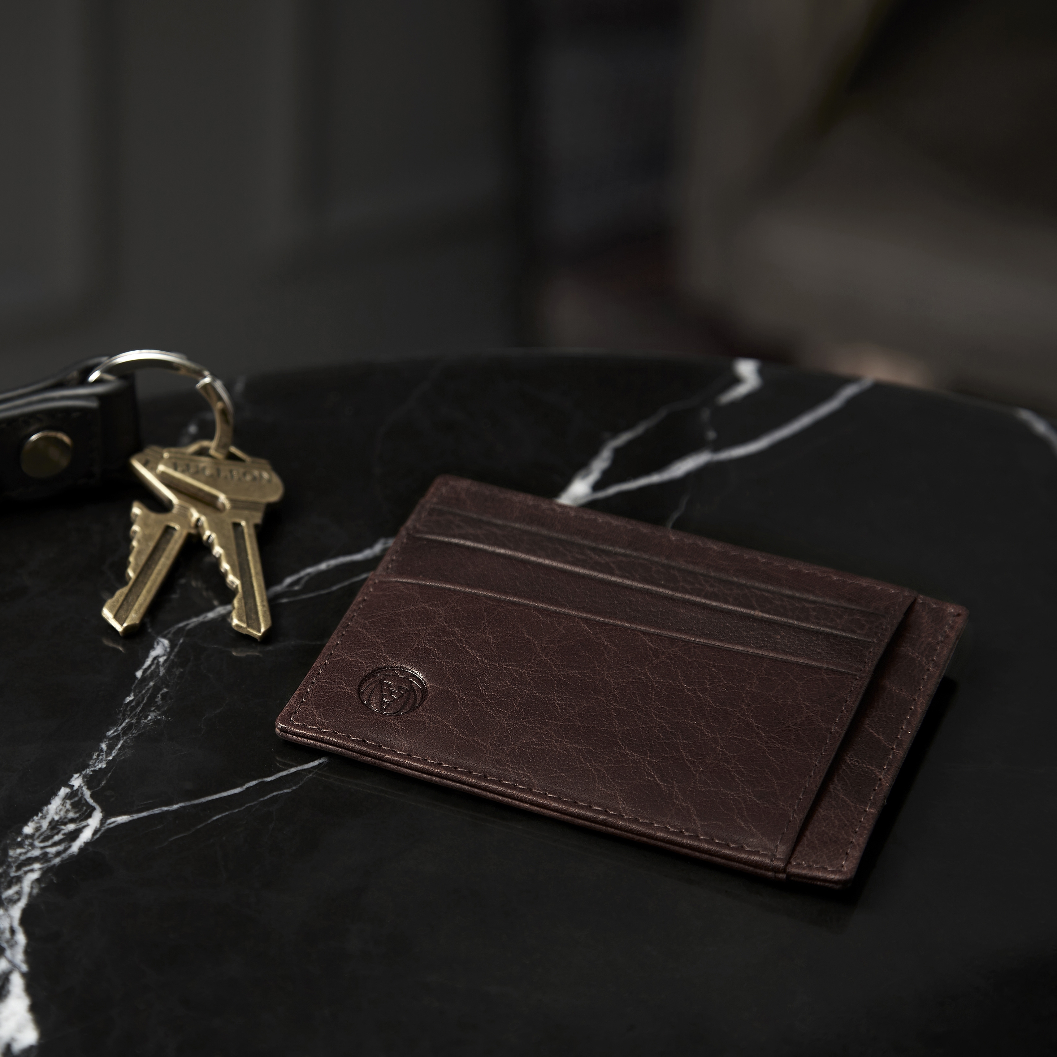 Montreal Brown RFID Leather Card Holder - 6