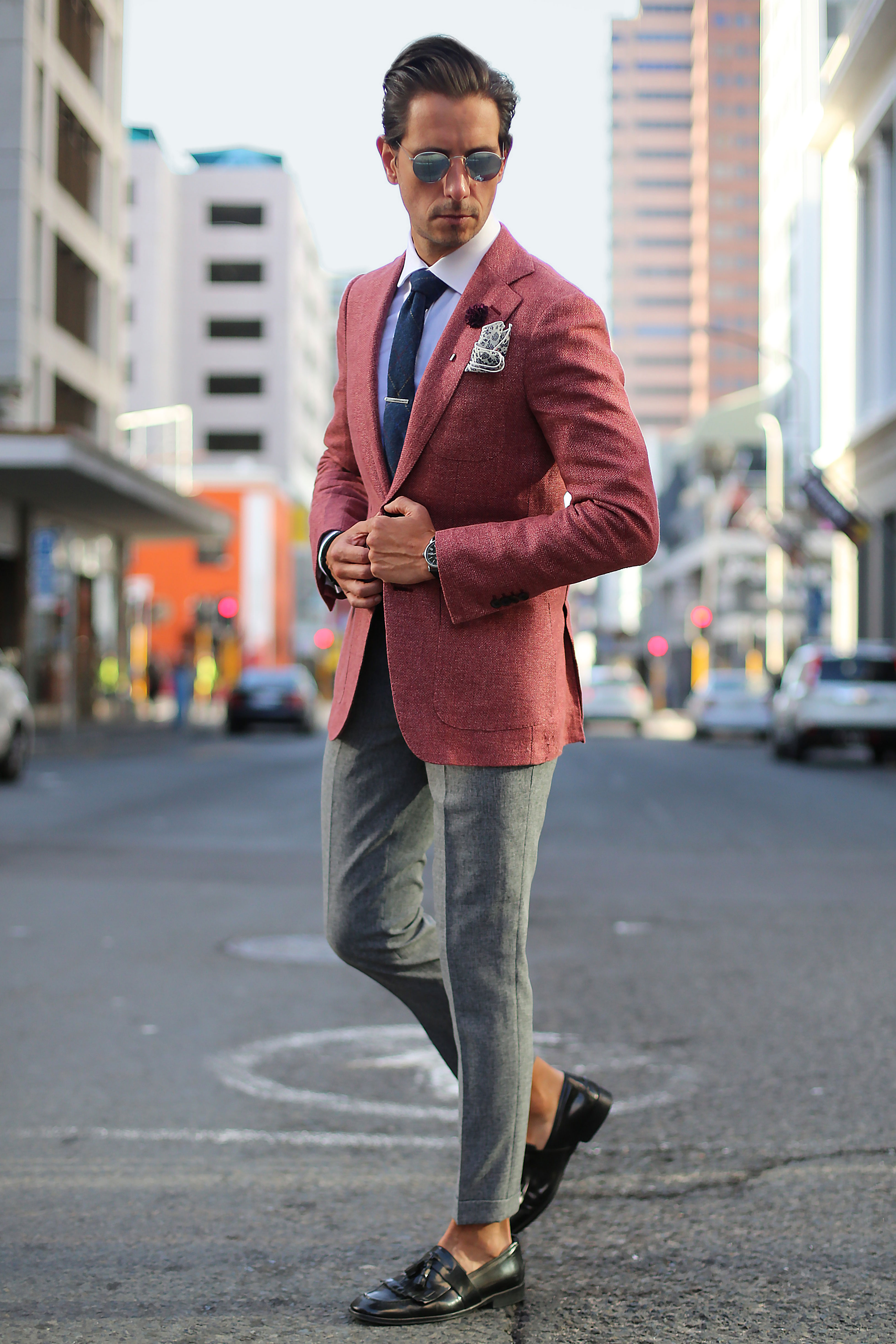 Mahogany Flower Lapel Pin - 5