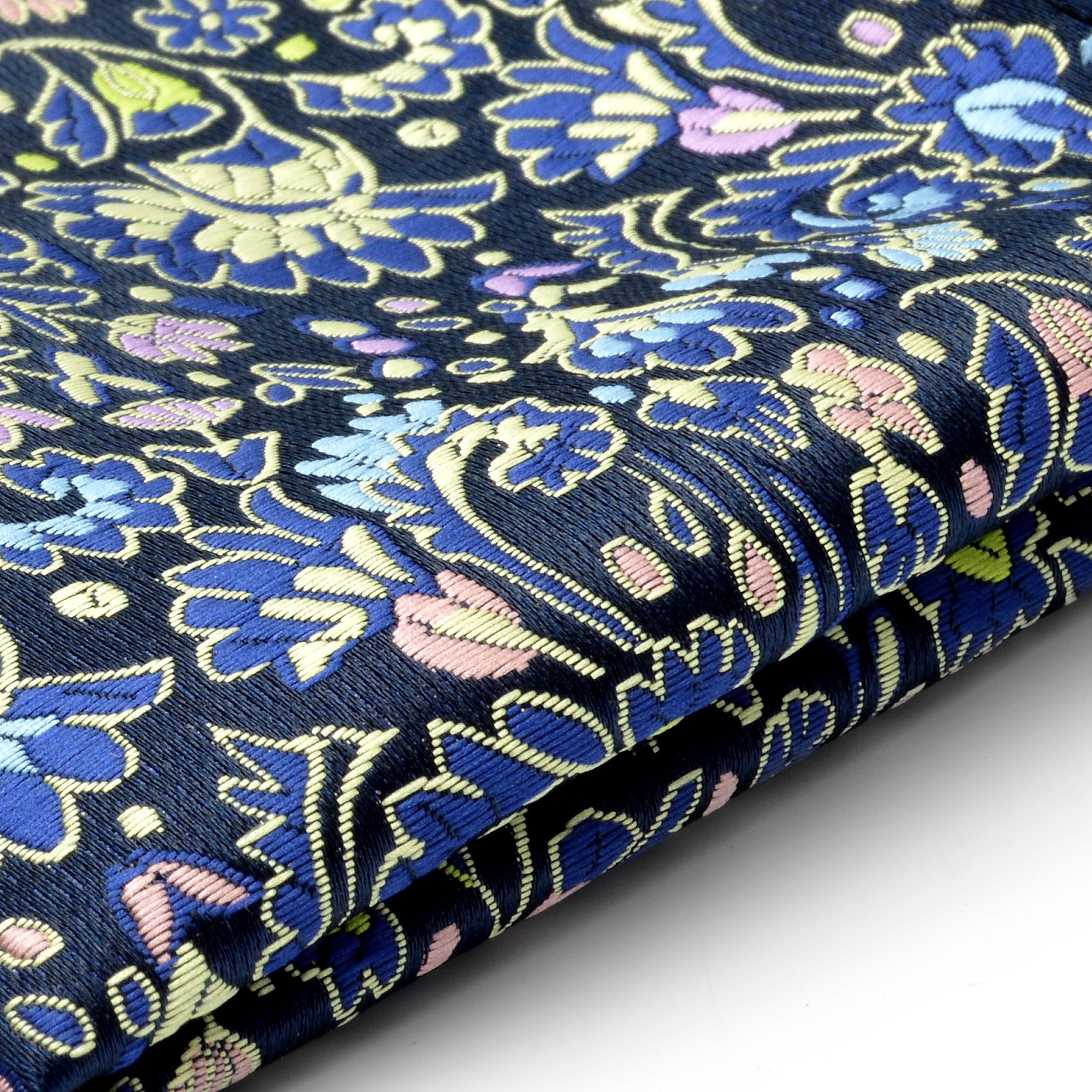 Fazzoletto da taschino in seta fantasia floreale  - 2