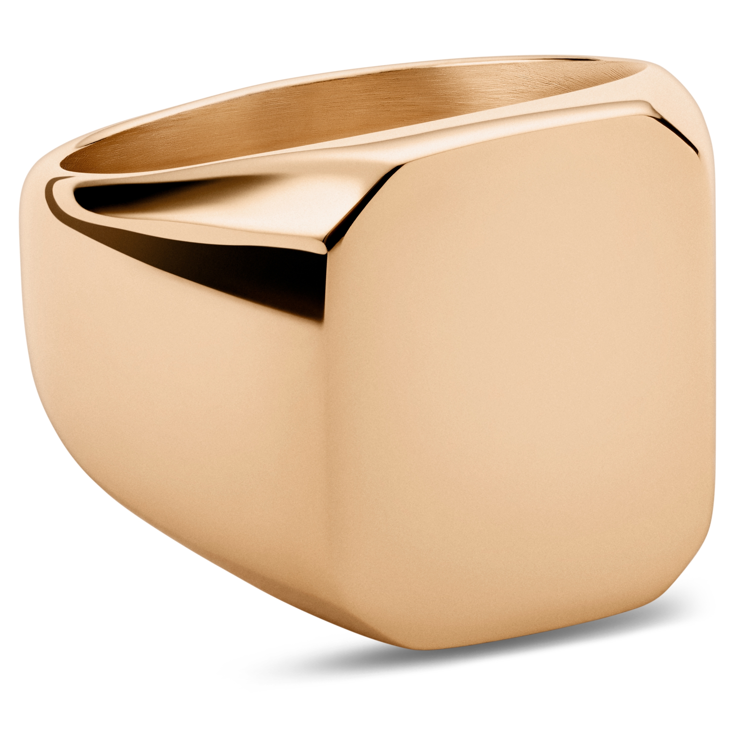 送税込【CRAFTD London】Square Signet Ring (Rose Gold) 国内発 CRAFTD London 指輪 WHITE RECTANGLE STONE SIGNET RING リング