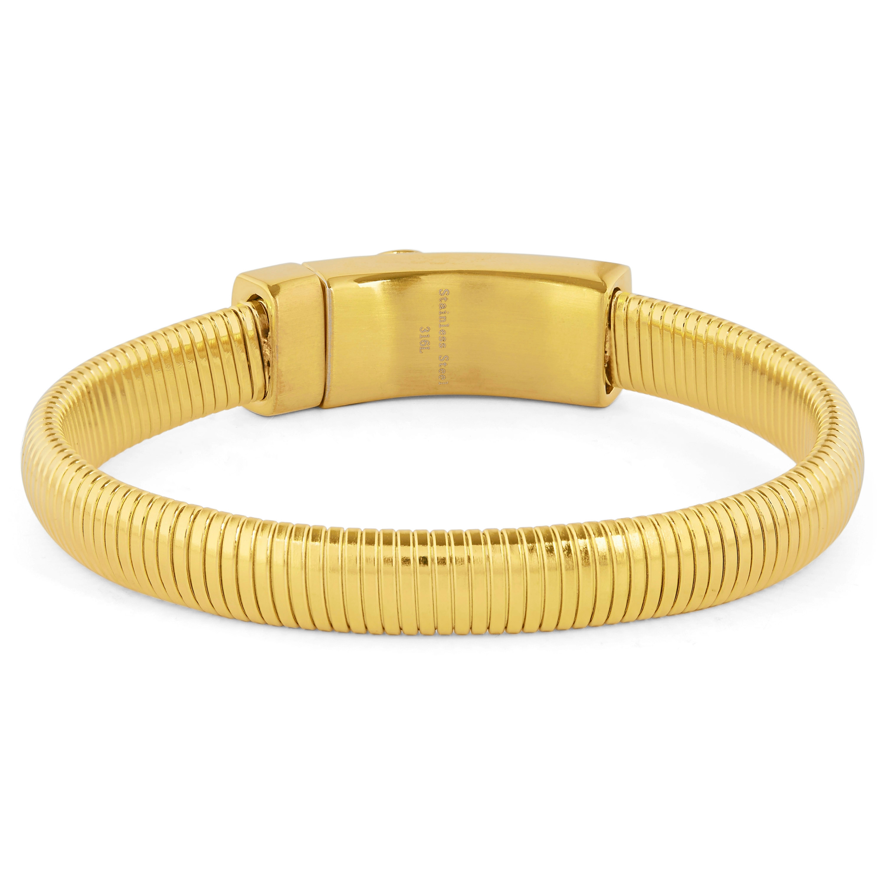 Kullansävyinen ranneke pääkallolukolla - 2