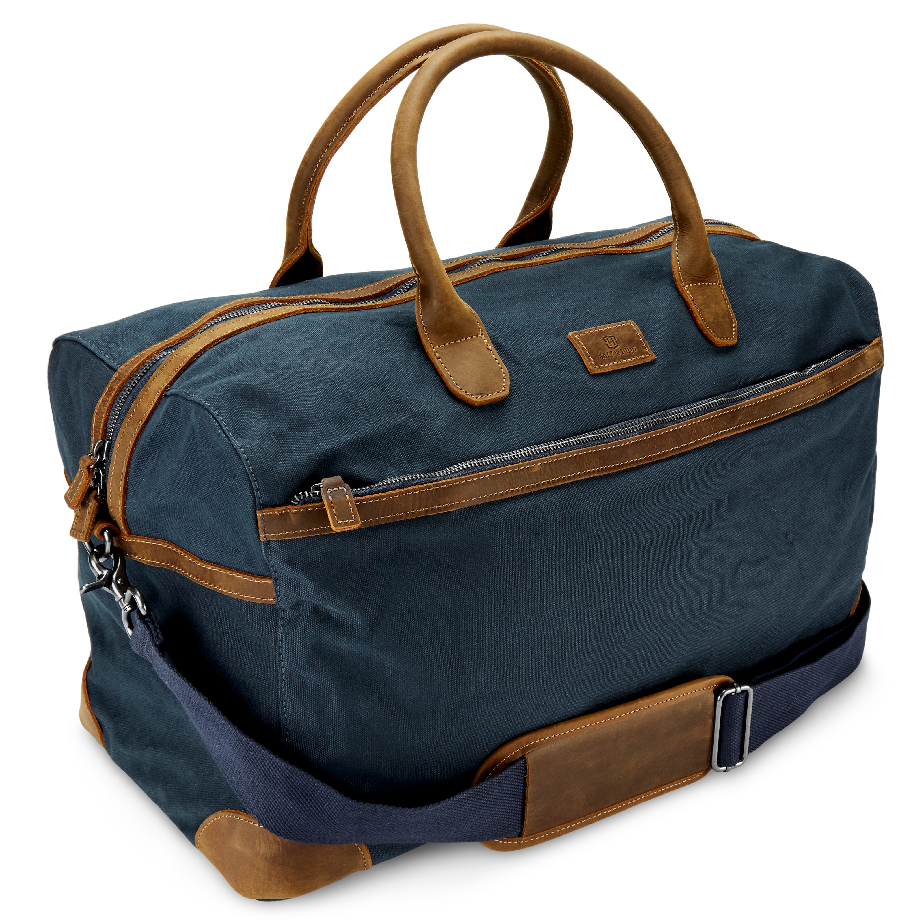 Sutton Blue & Tan Tarpa Duffel Bag  - 2