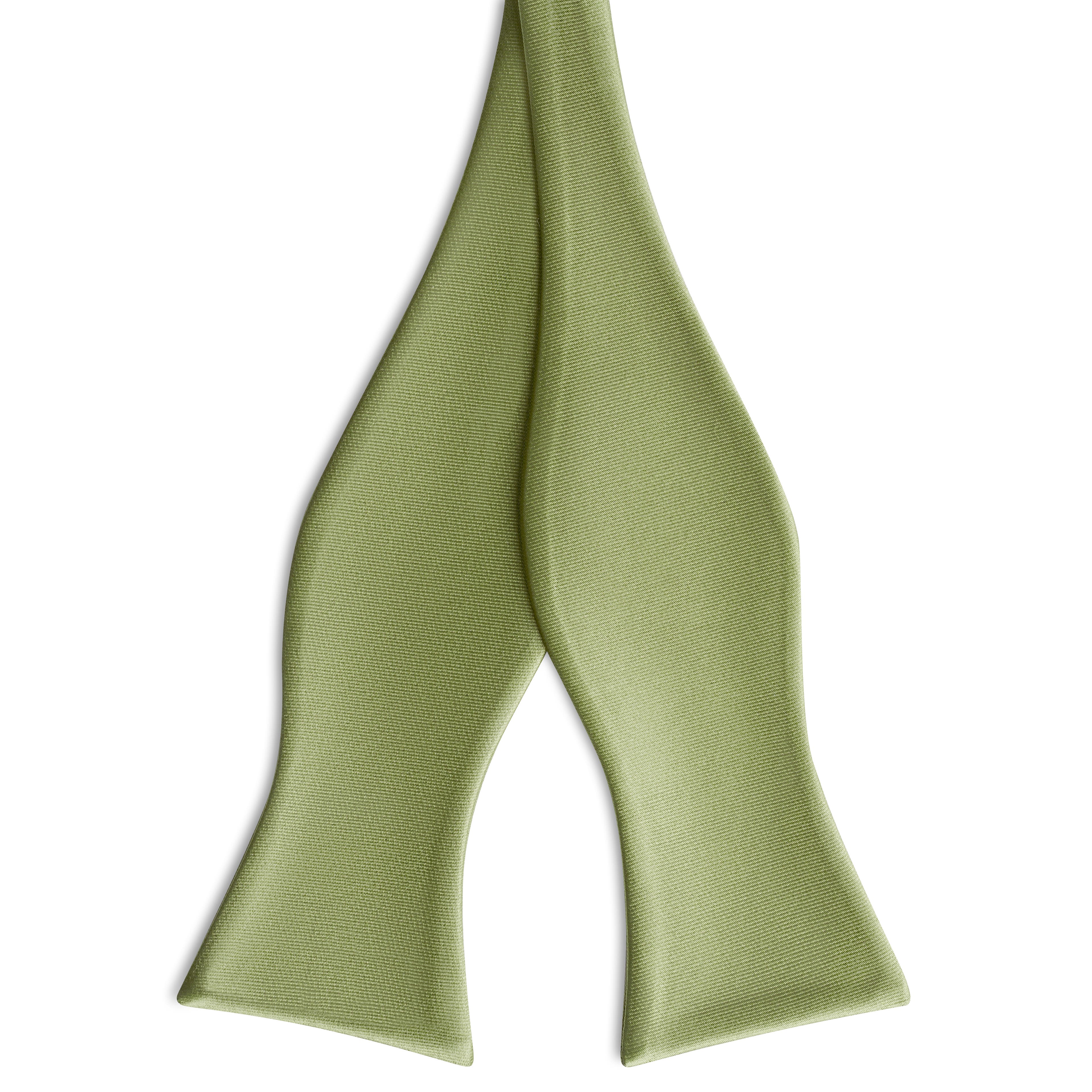Light Green Self-Tie Satin Bow Tie