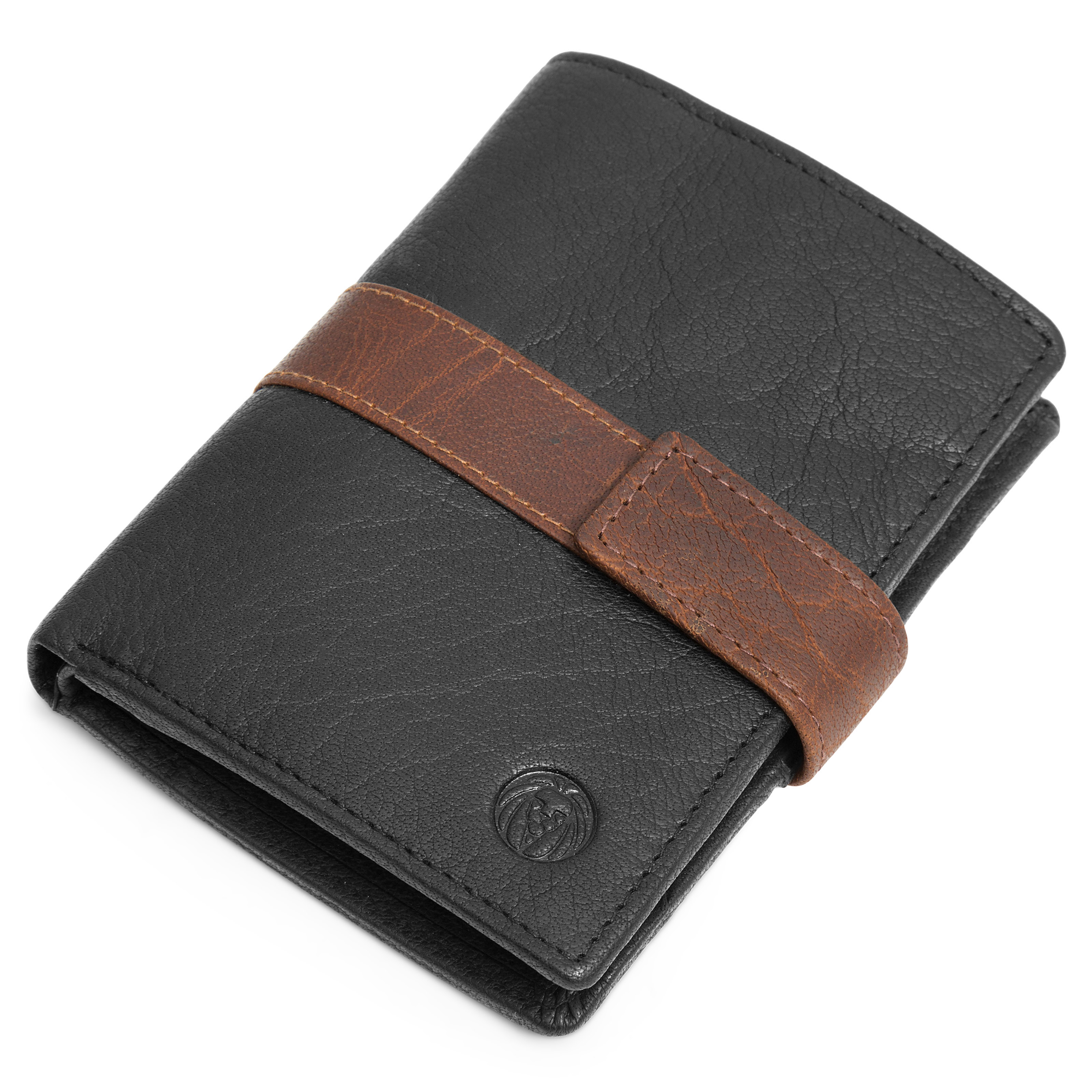Sort & Mørkebrun Executive Montreal RFID-Læderpung - 8