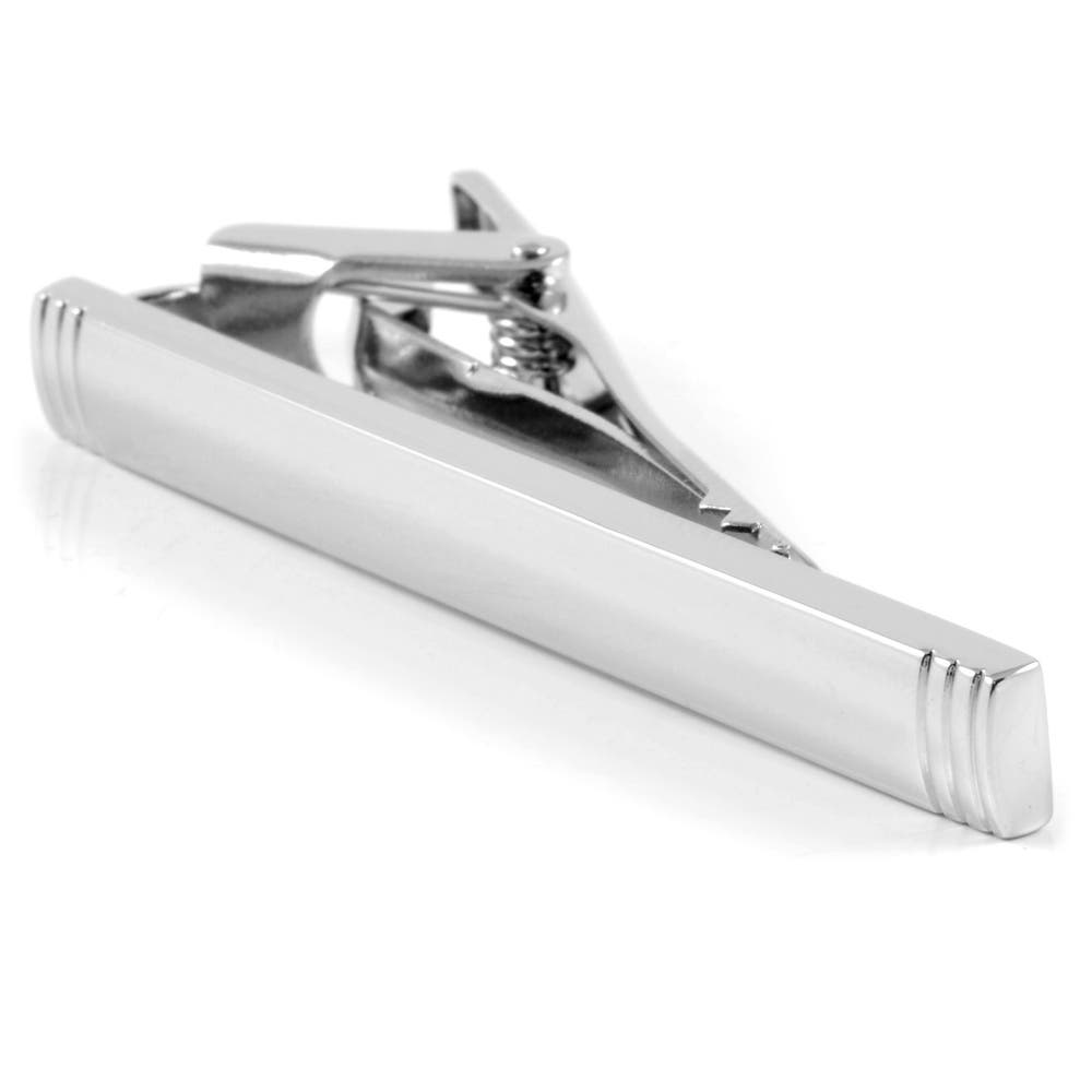 hover: Simple Stylish Silver-Tone Tie Clip hover: Simple Stylish Silver-Tone Tie Clip