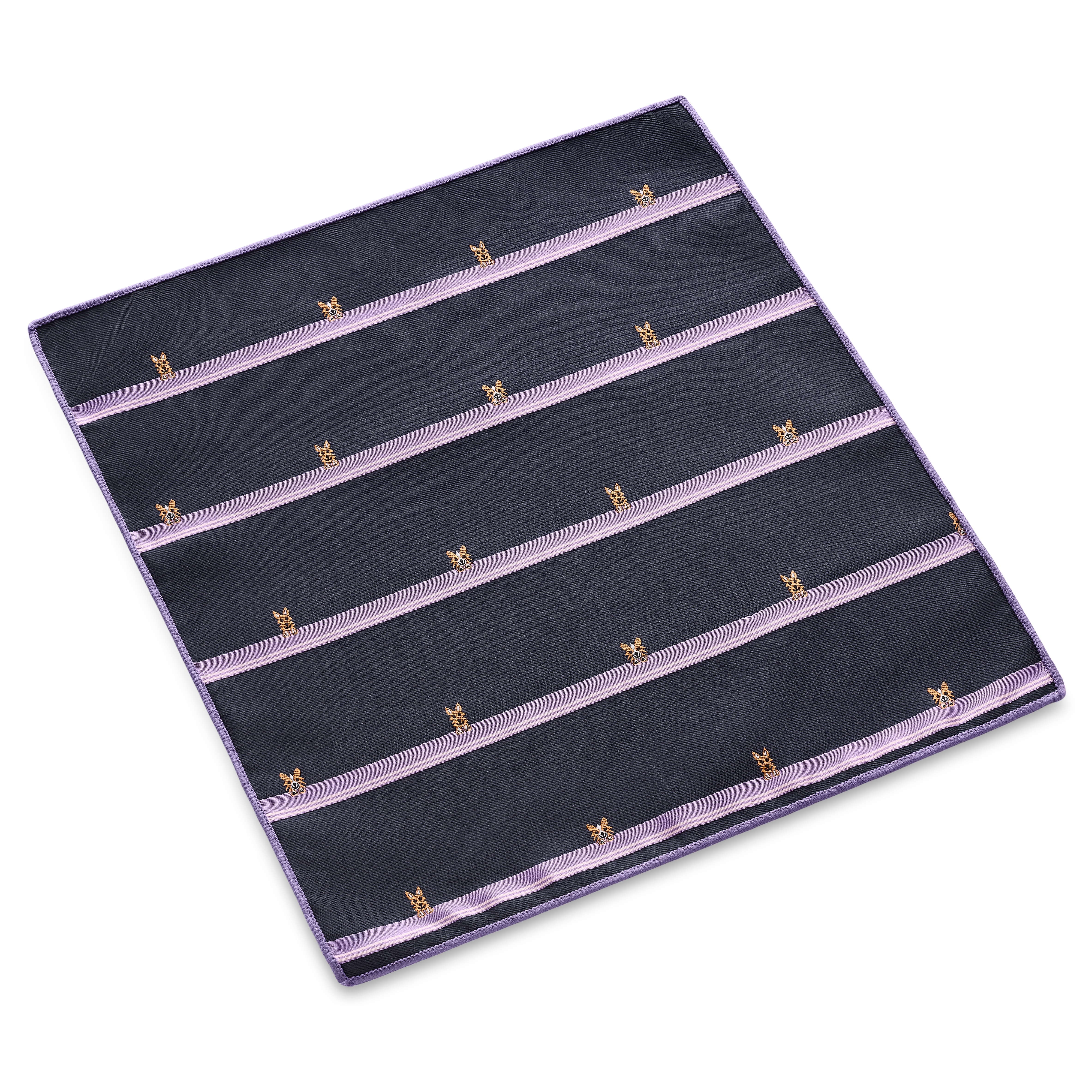 Zoikos | Navy Dog Pocket Square - 2