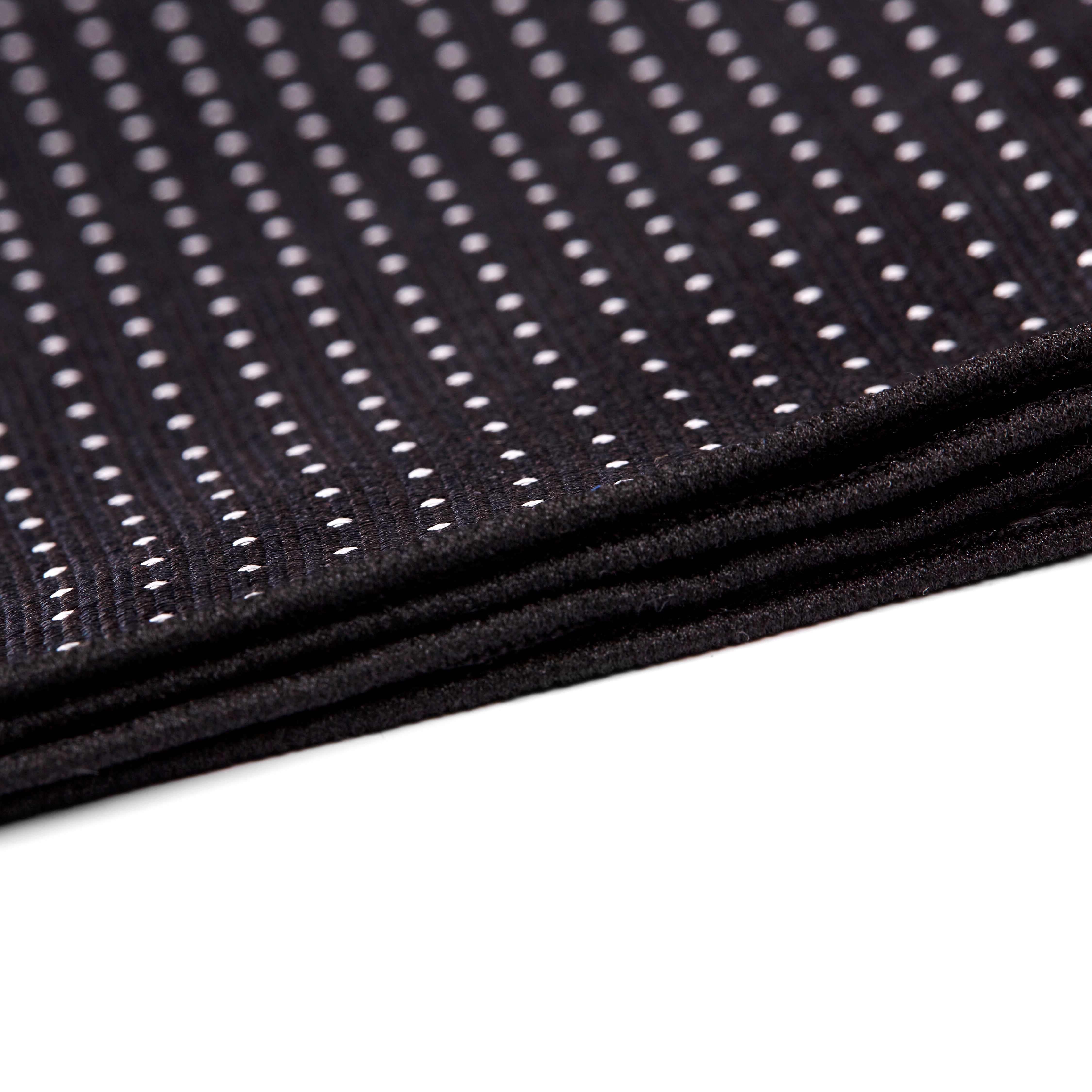 Black Polka Dot Silk Pocket Square - 2