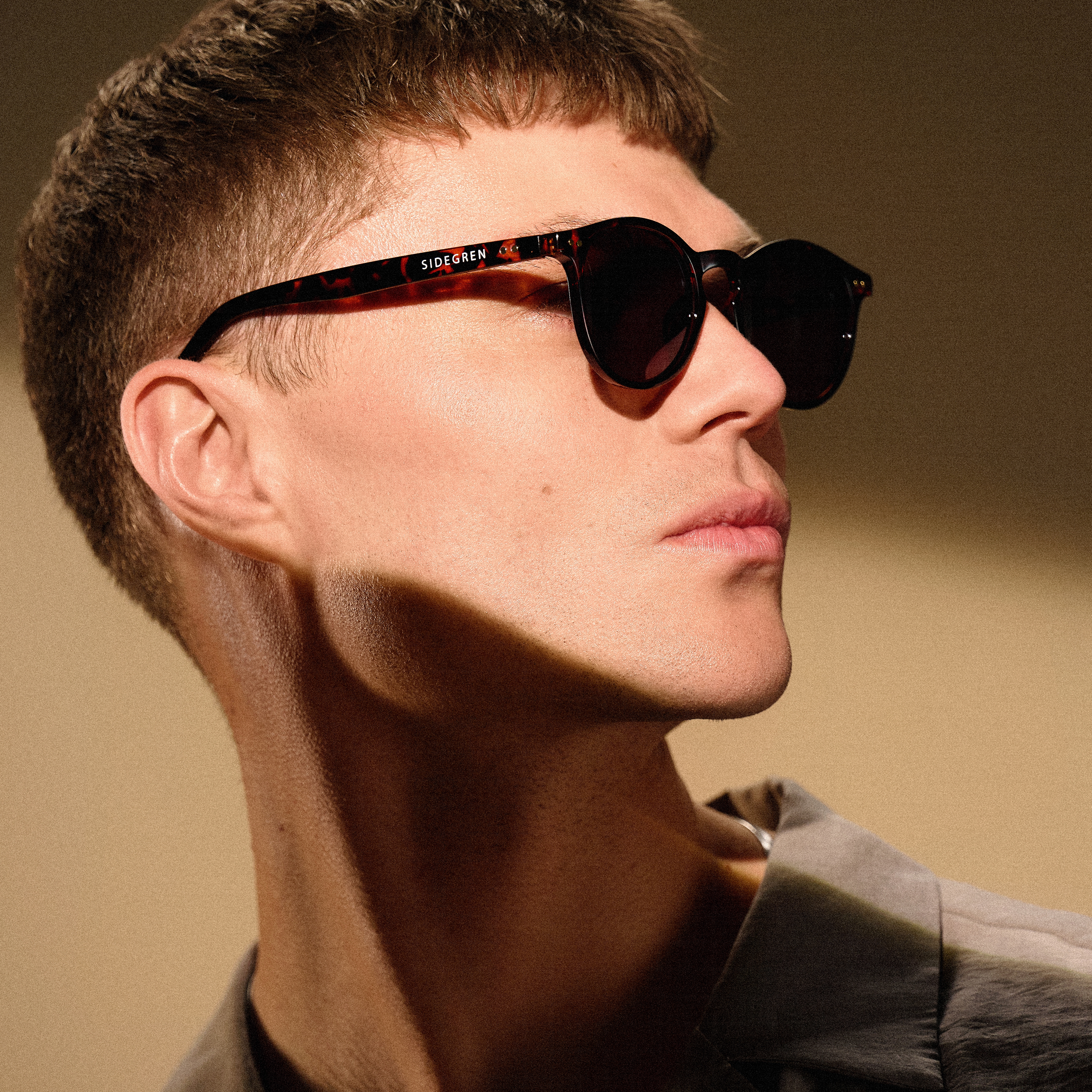 Lunettes de soleil rondes écaille avec verres marron polarisés - 3