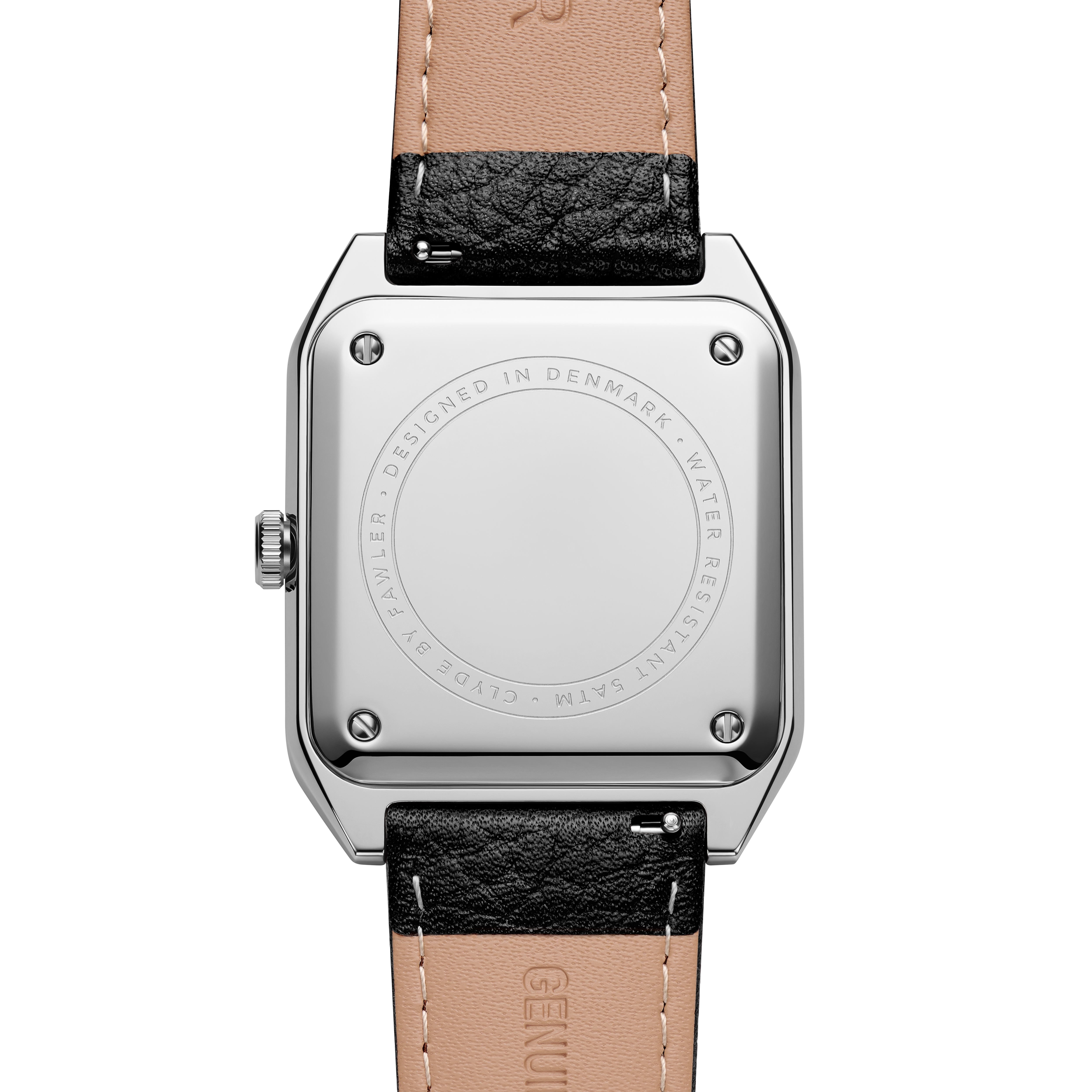 Clyde | Montre carrée argentée et grise - 4