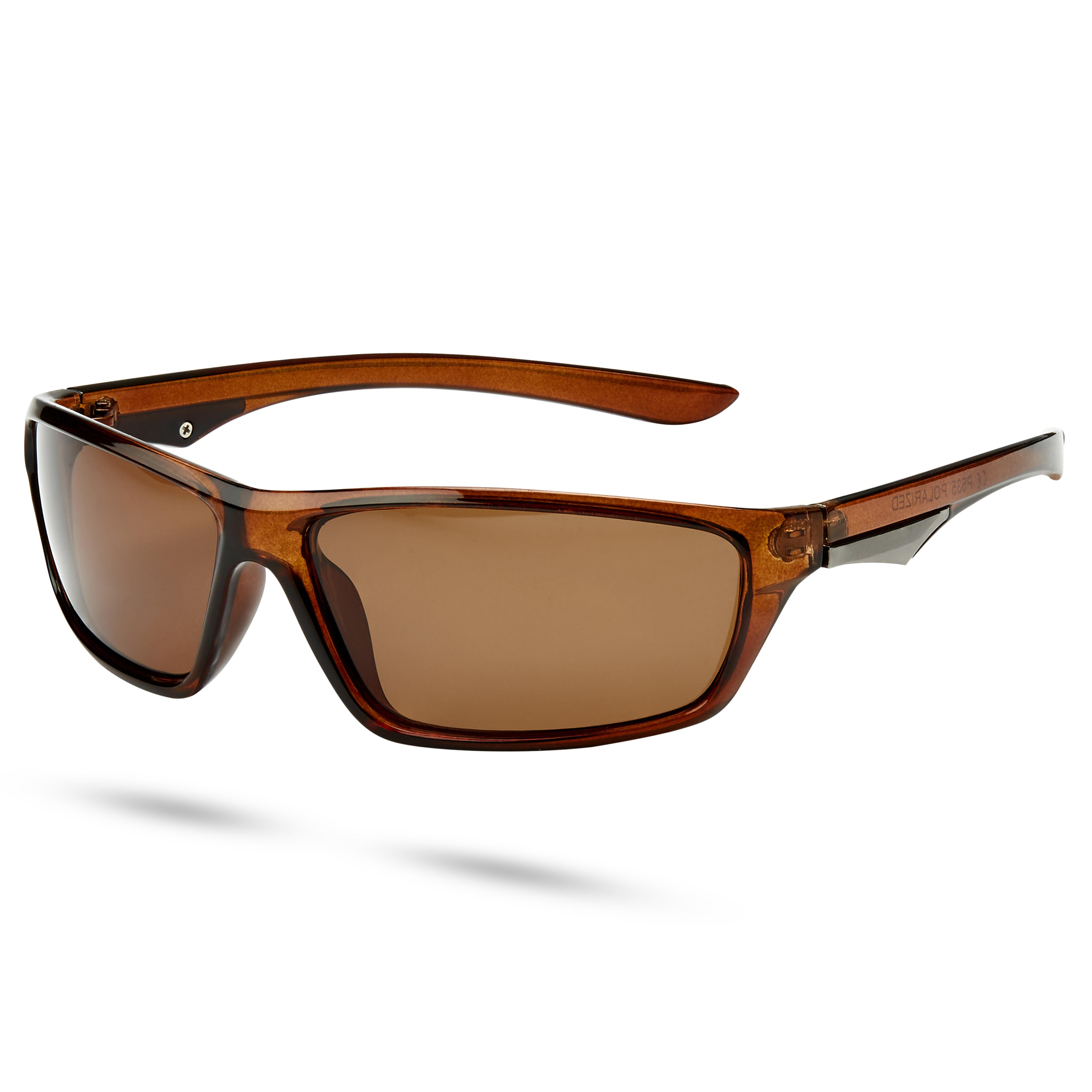 Edle Braune Polarisierte Sonnenbrille Auf Lager Paul Riley Edle Braune Polarisierte Sonnenbrille Auf Lager Paul Riley