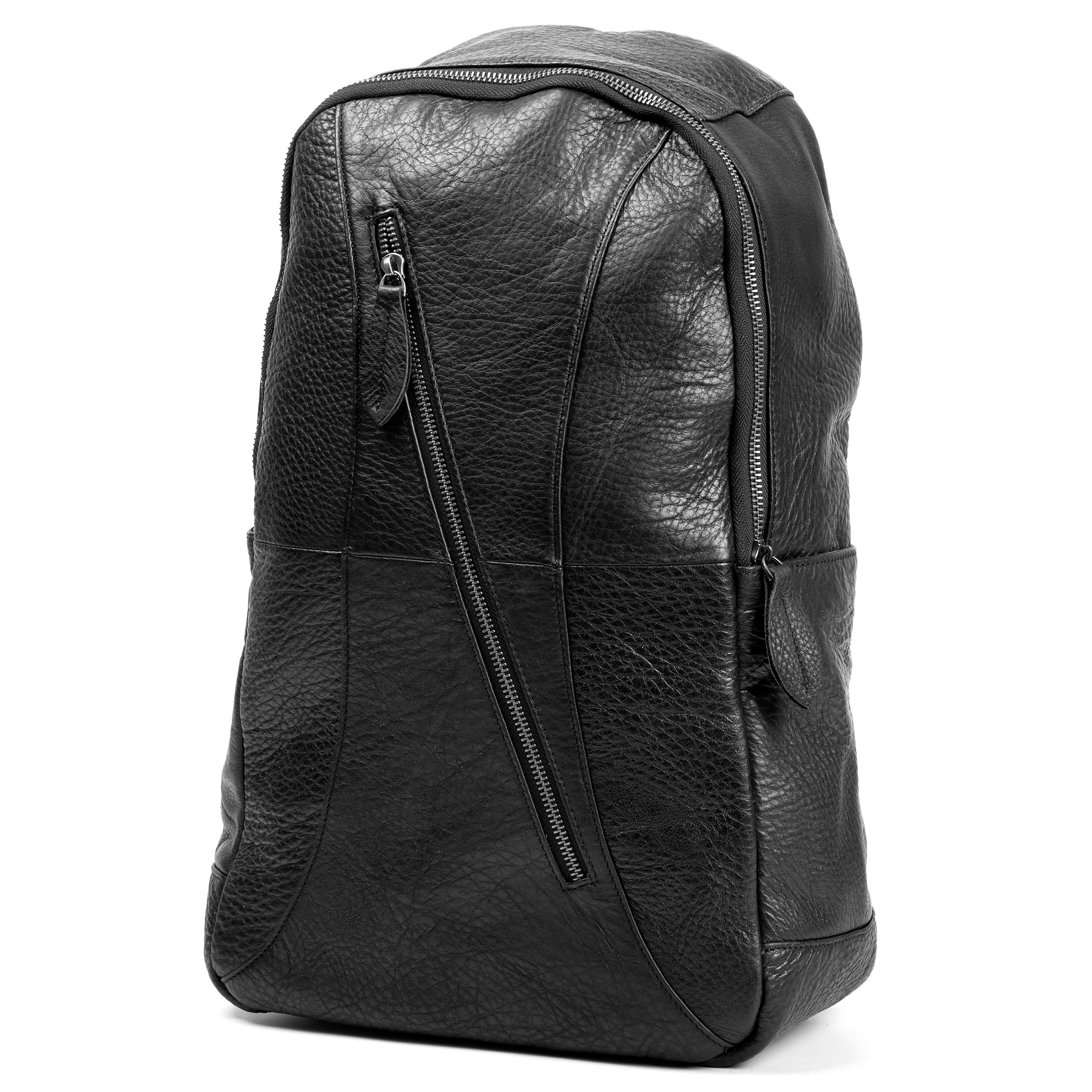 Smart Sort Delton Læderrygsæk - 3