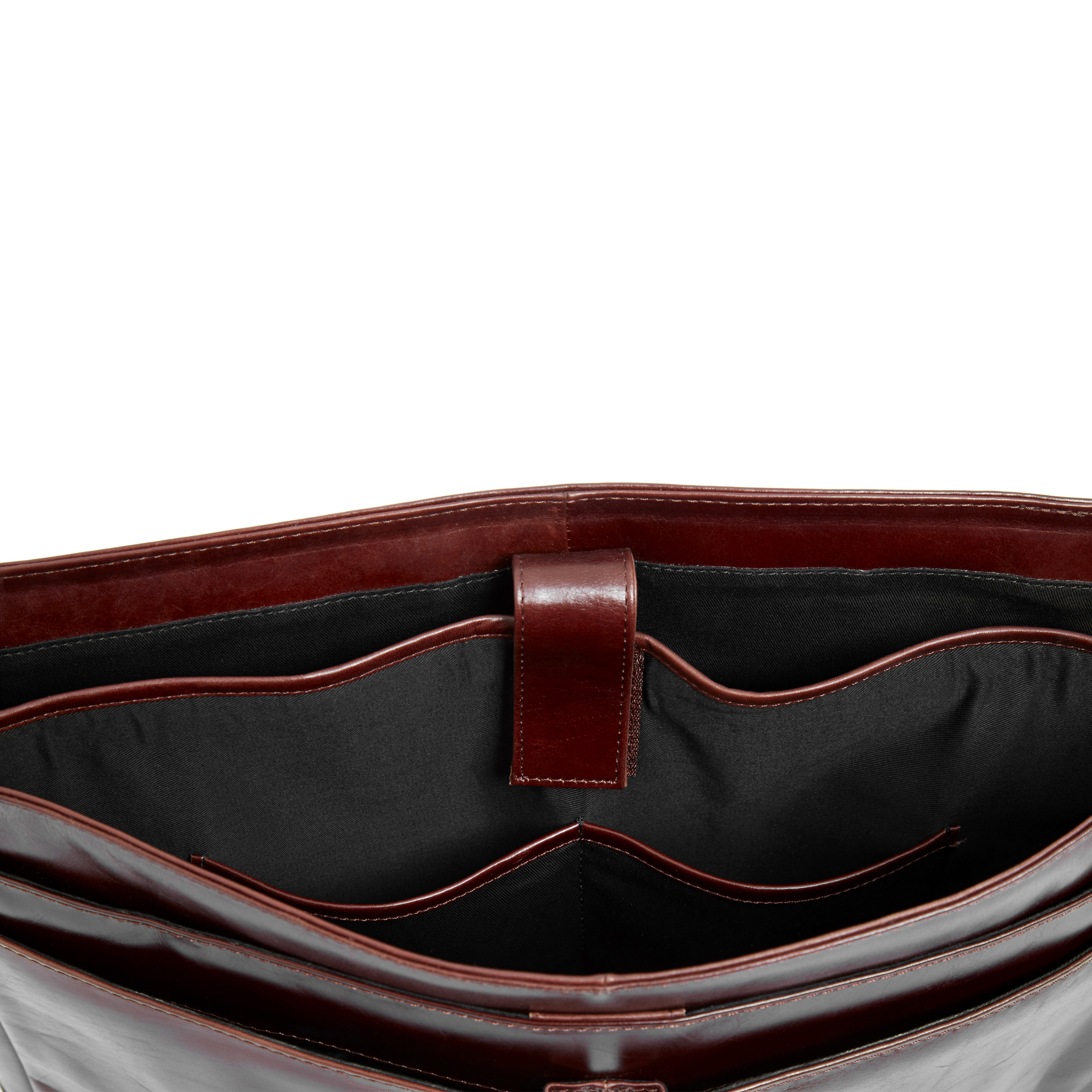Bandolera clásica de piel marrón Jasper - 14