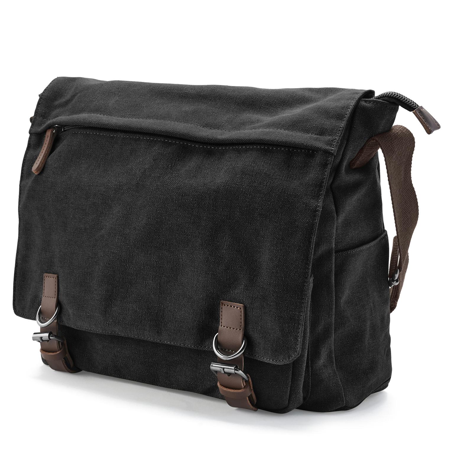 Dark Grey Canvas Satchel Dark Grey Canvas Satchel