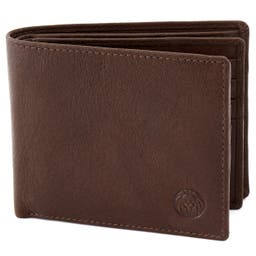 California | Slim Brown Leather Wallet