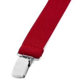 Crimson Slim Clip-On Suspenders  - 2 - gallery