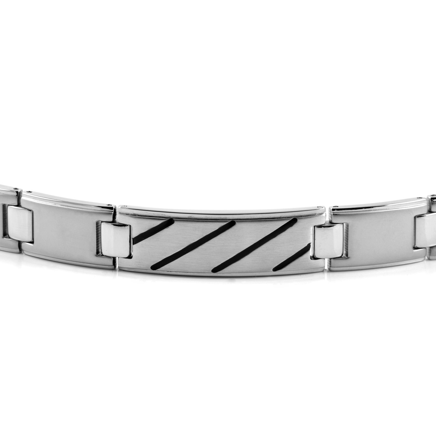 Bracelet magnétique symbole en acier 316L - 4