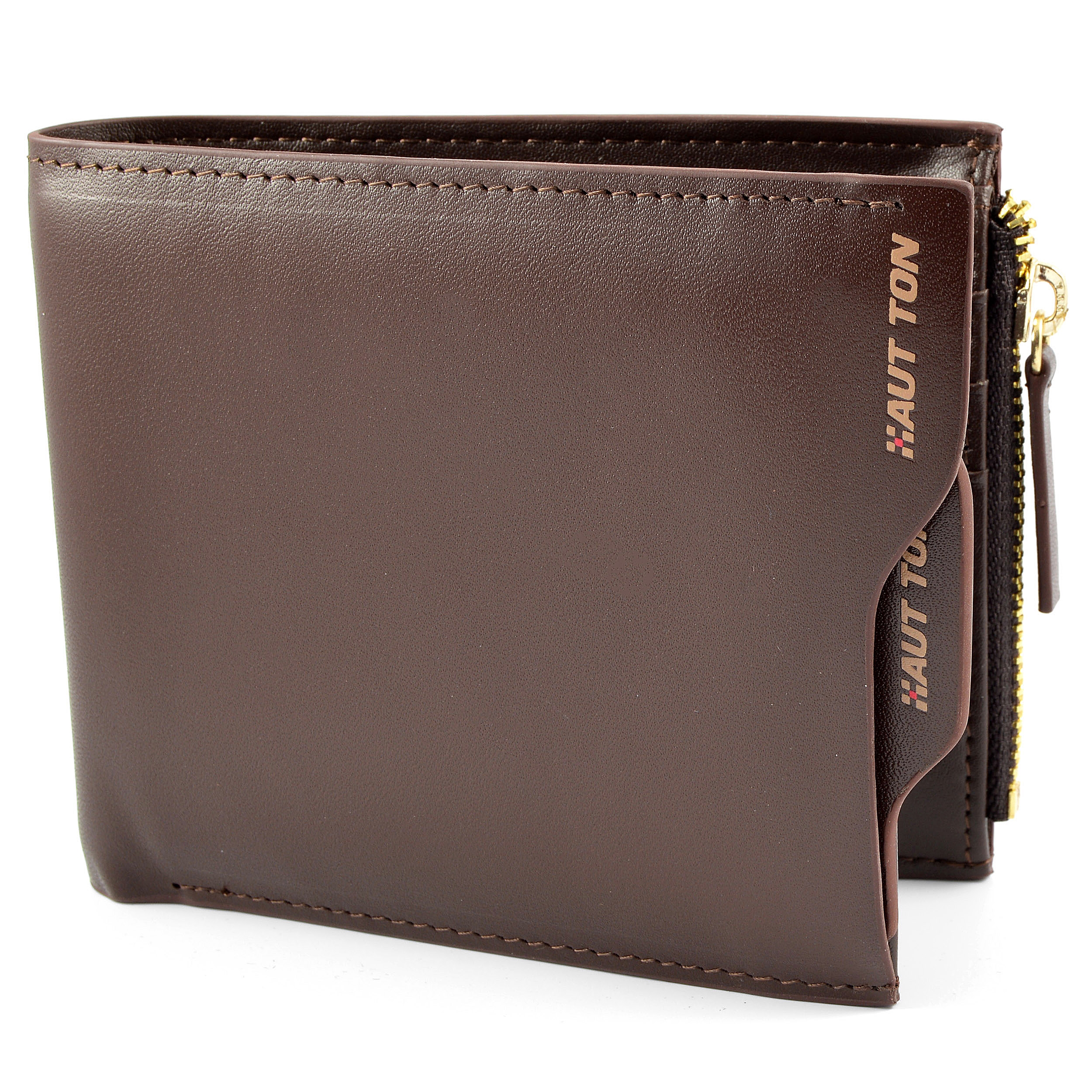 Braune Leder Geldbörse - 1