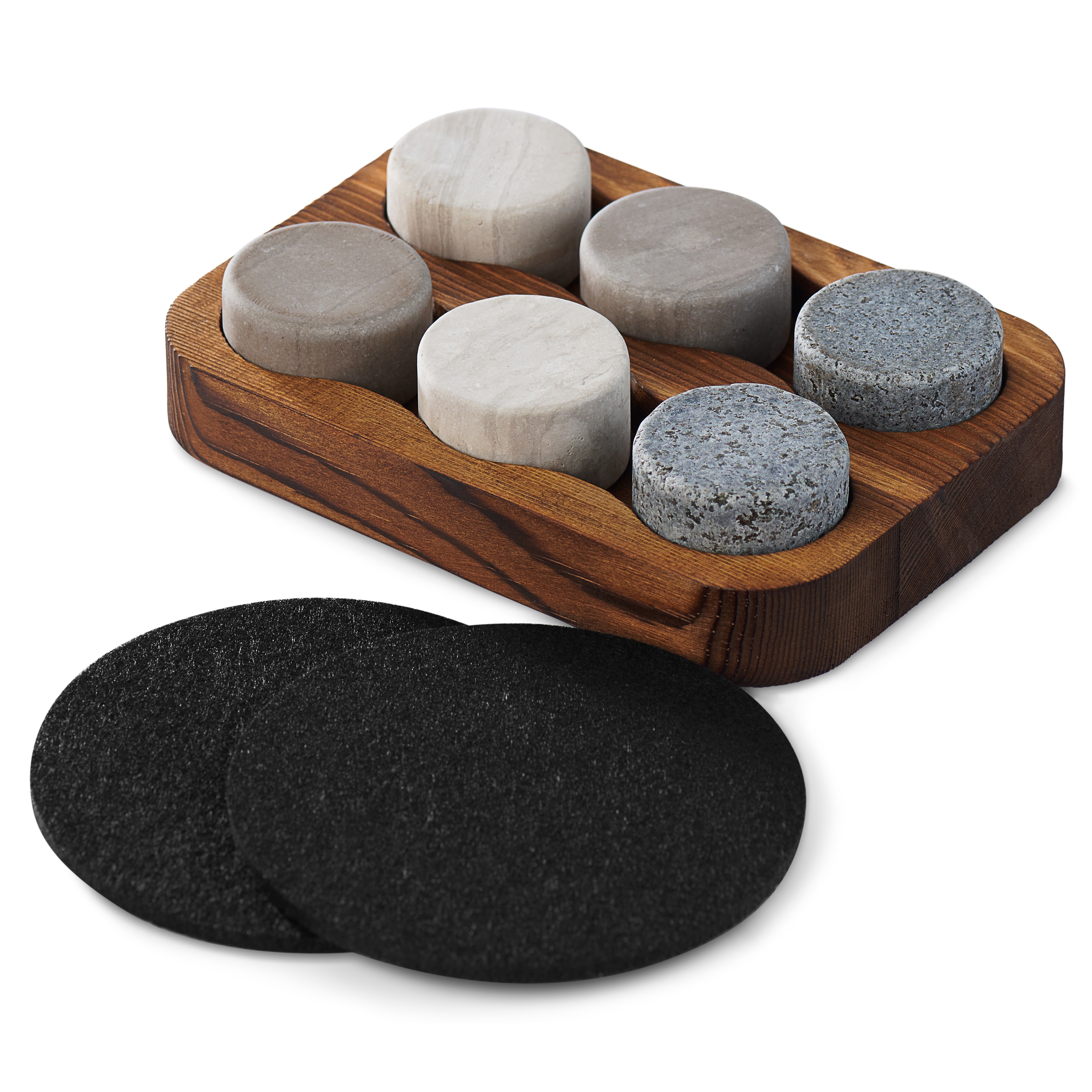 Juego de Whisky | Piedras de Granito y Posavasos - 1